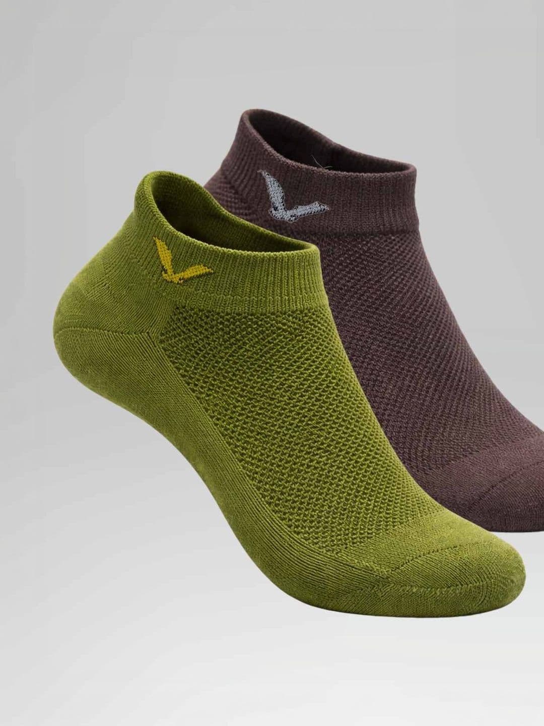 TREERANGA Men Pack of 2 Cotton Patterned Ankle Length Socks - view 1