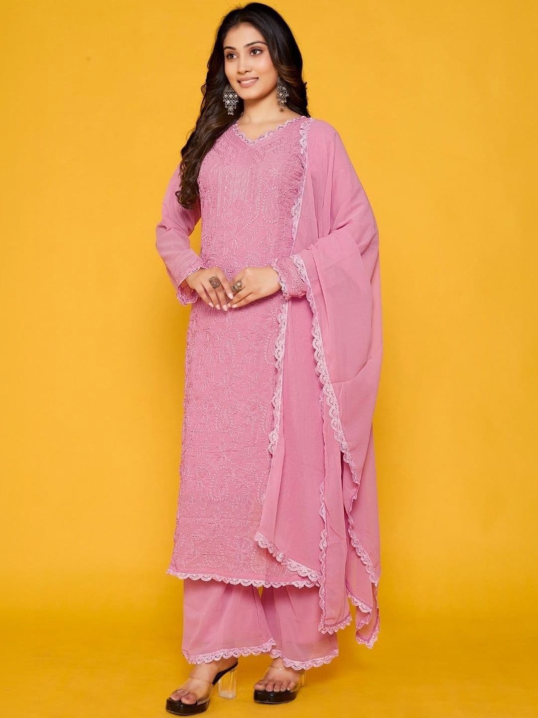 LUNEXA Women Elegant Kurta And Trouser With Dupatta Set - view 1