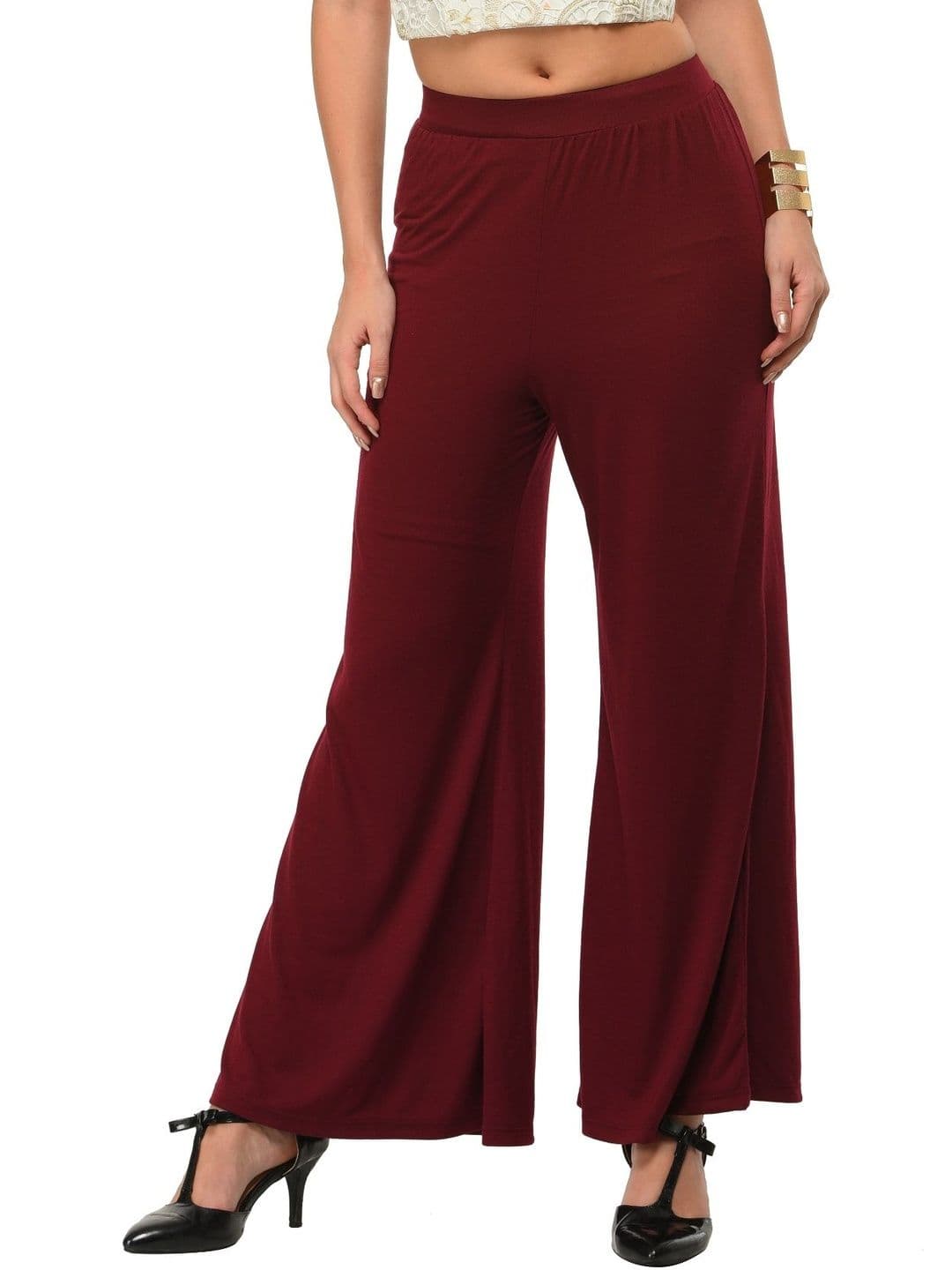 Frenchtrendz Women Knitted Ethnic Palazzos - view 1