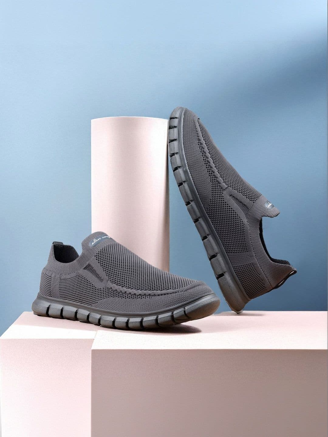 Allen Cooper Men Mesh Walking Non-Marking Shoes - view 1