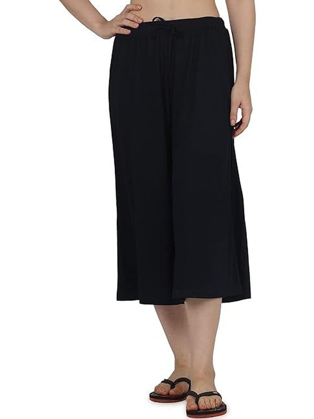 Frenchtrendz Women Knitted Cropped Palazzos - view 1