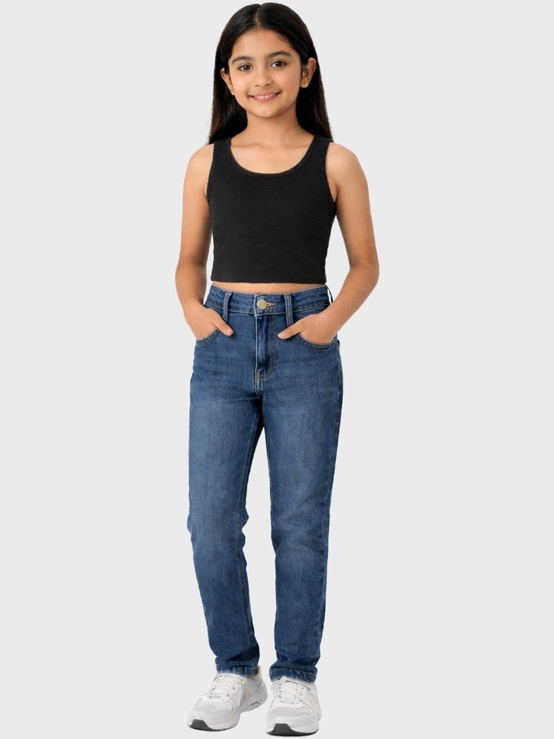 CHARM N CHERISH Girls Tank Crop Top - view 1
