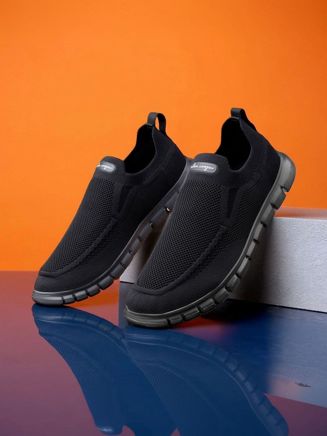 Allen Cooper Men Mesh Walking Non-Marking Shoes - view 1