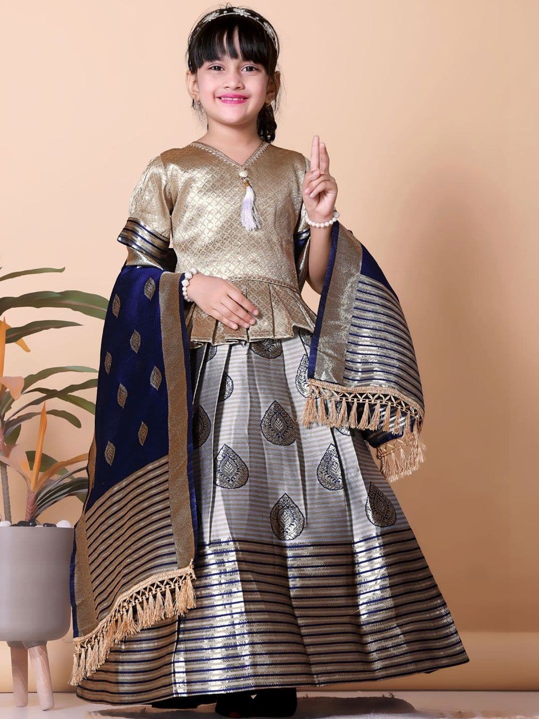 KALINI Girls Ready to Wear Lehenga & Blouse With Dupatta - view 1