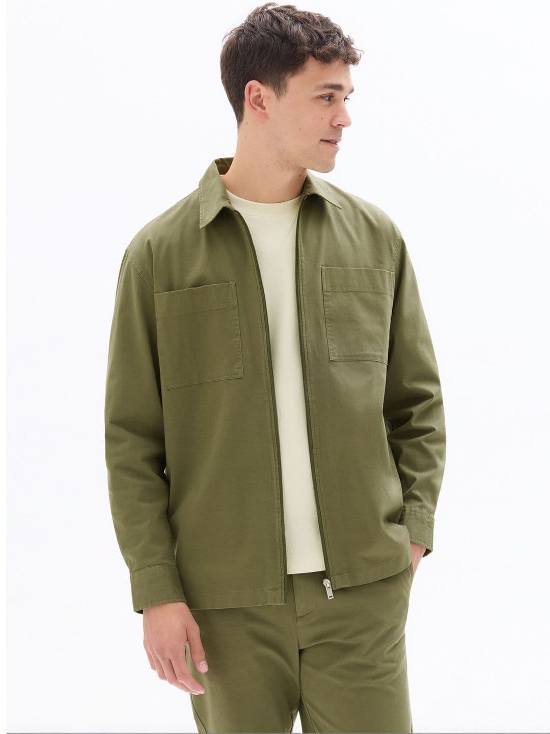 Celio Men Spread Collar Cotton Biker Jacket - view 1