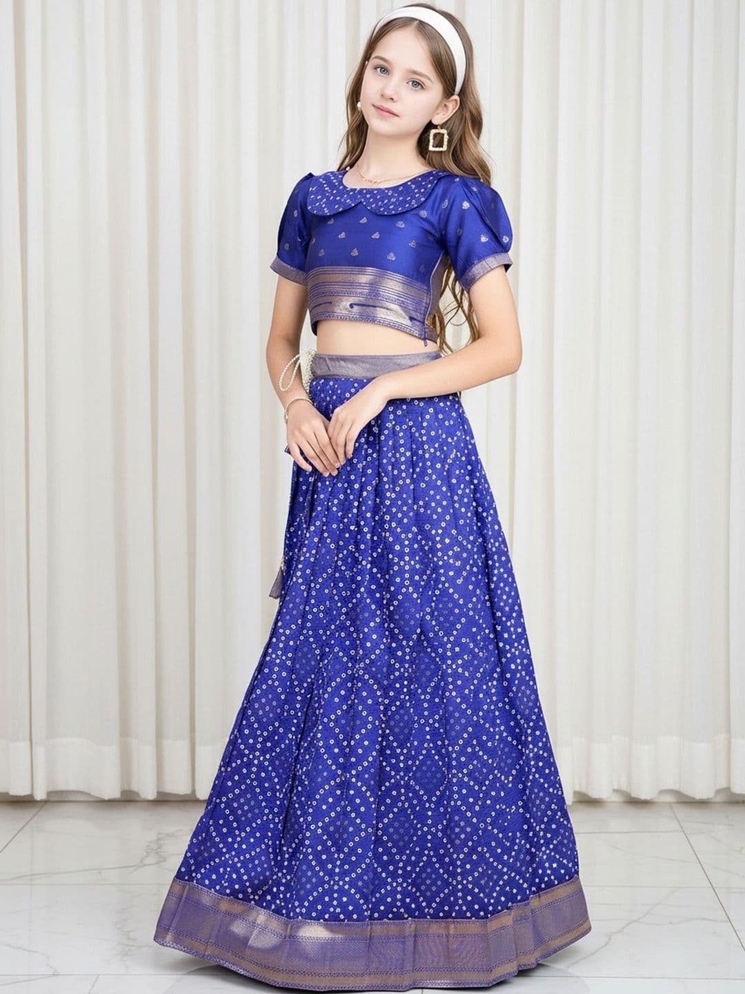 KALINI Girls Embellished Ready to Wear Lehenga & - view 1