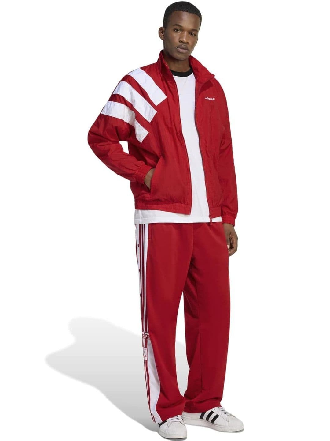 ADIDAS Originals Men Colourblocked Mock Collar Bomber - view 1