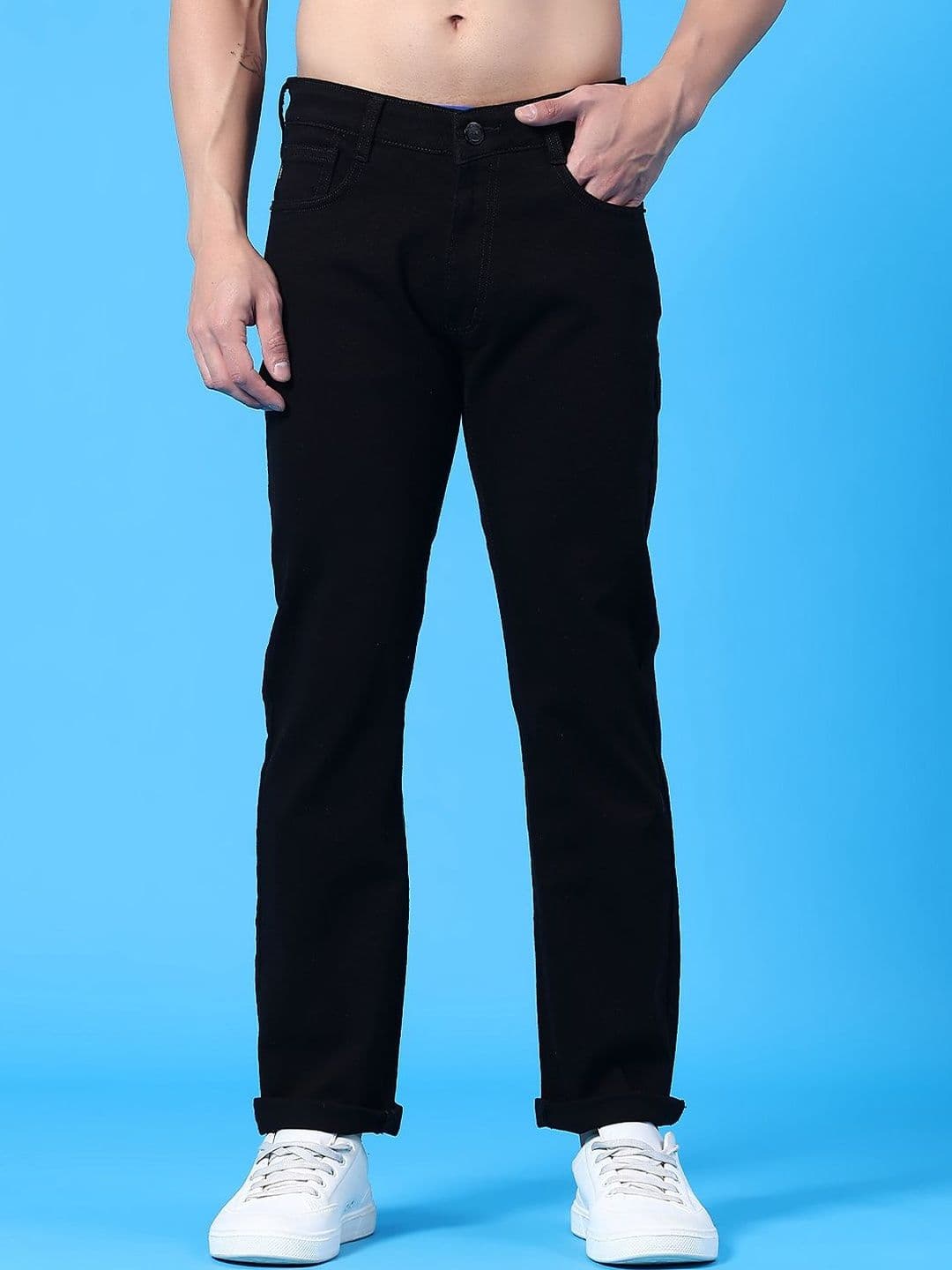 V-Mart Men Regular Fit Mid-Rise Stretchable Jeans - view 1