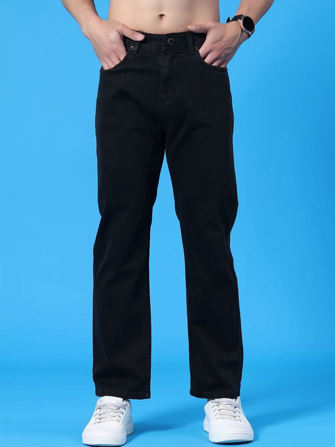 V-Mart Men Regular Fit Mid-Rise Jeans - view 1