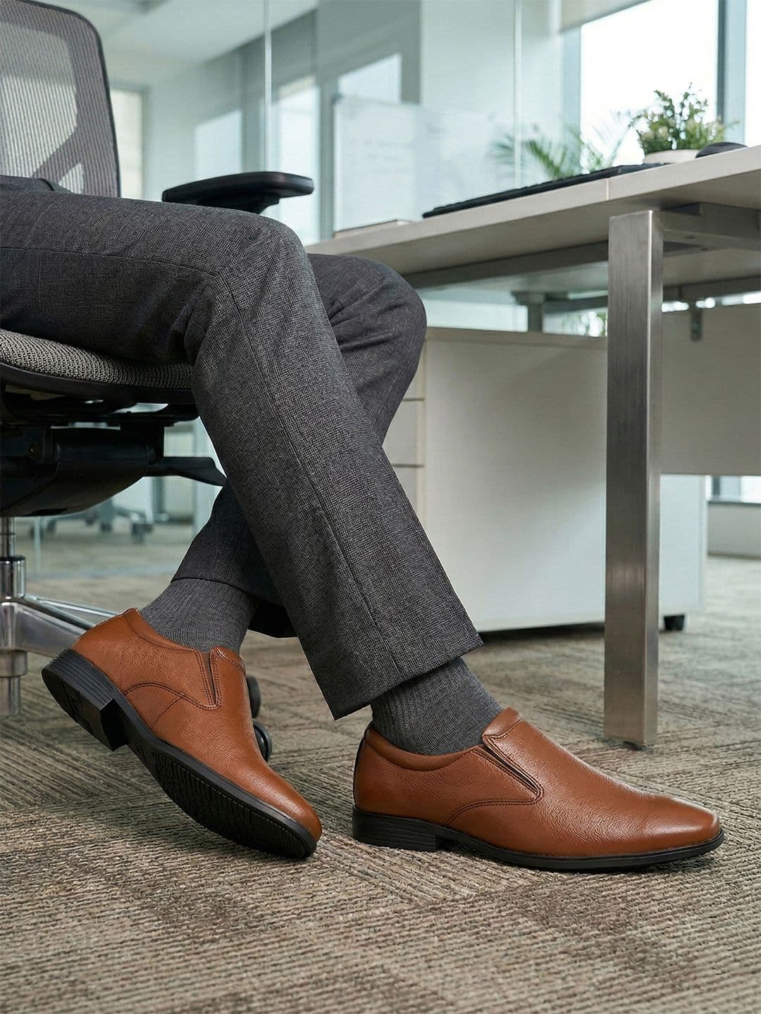 Ajanta Men Leather Formal Loafers - view 1