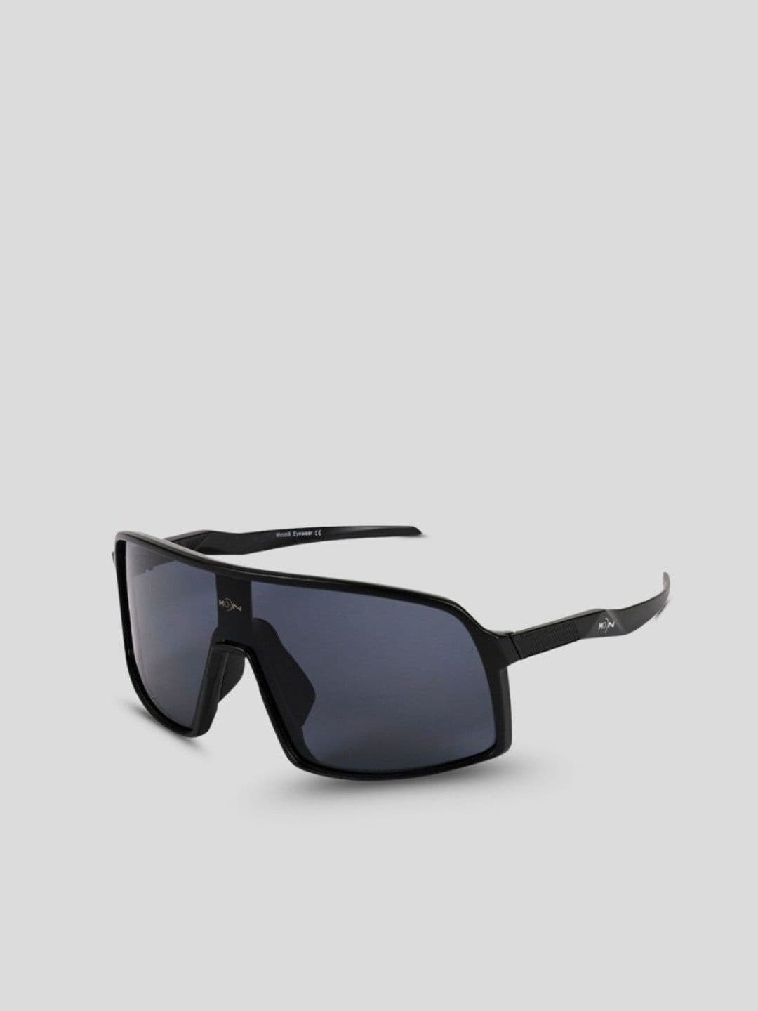 MoonX Unisex Black Lens & Black Sports Sunglasses with - view 1
