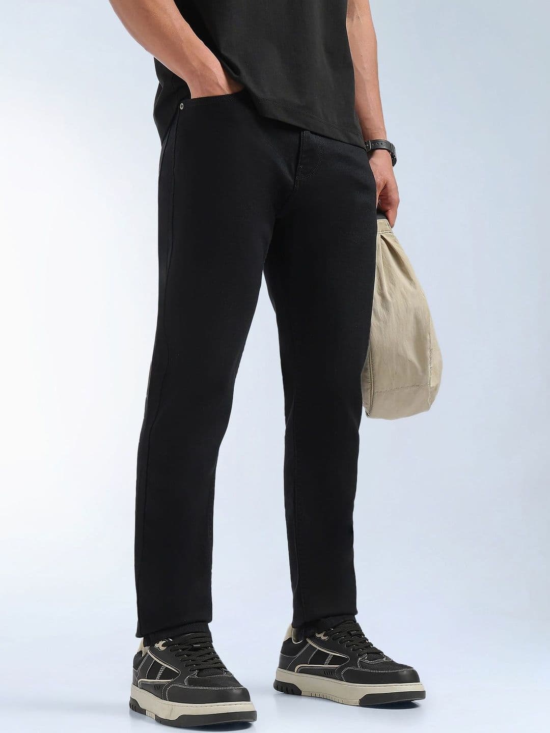 Flying Machine Men's Slash Slim Tapered Fit Mid Rise Jeans - view 1
