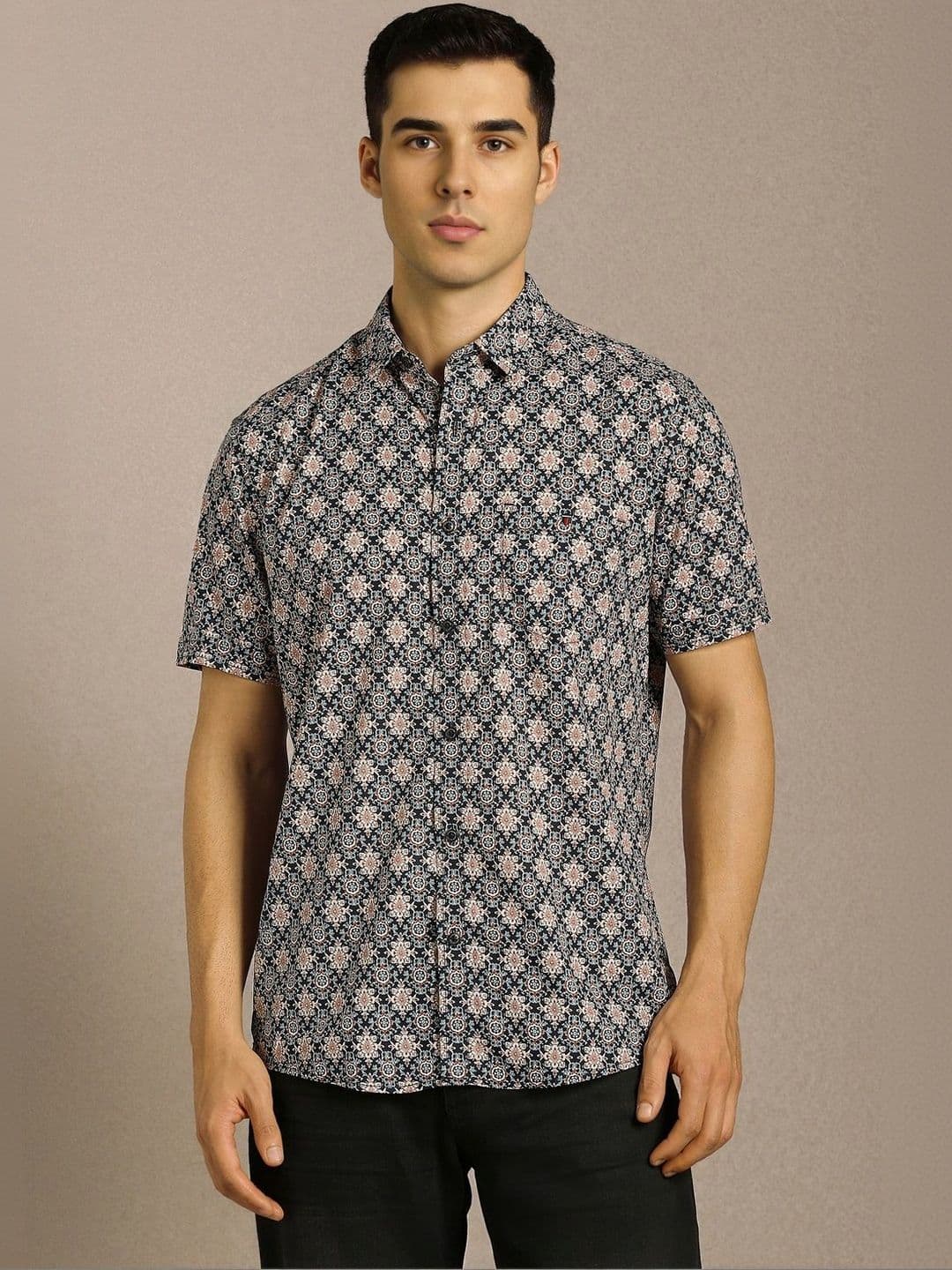 Louis Philippe Jeans Men Multi Print Half Sleeves Casual Shirts - view 1