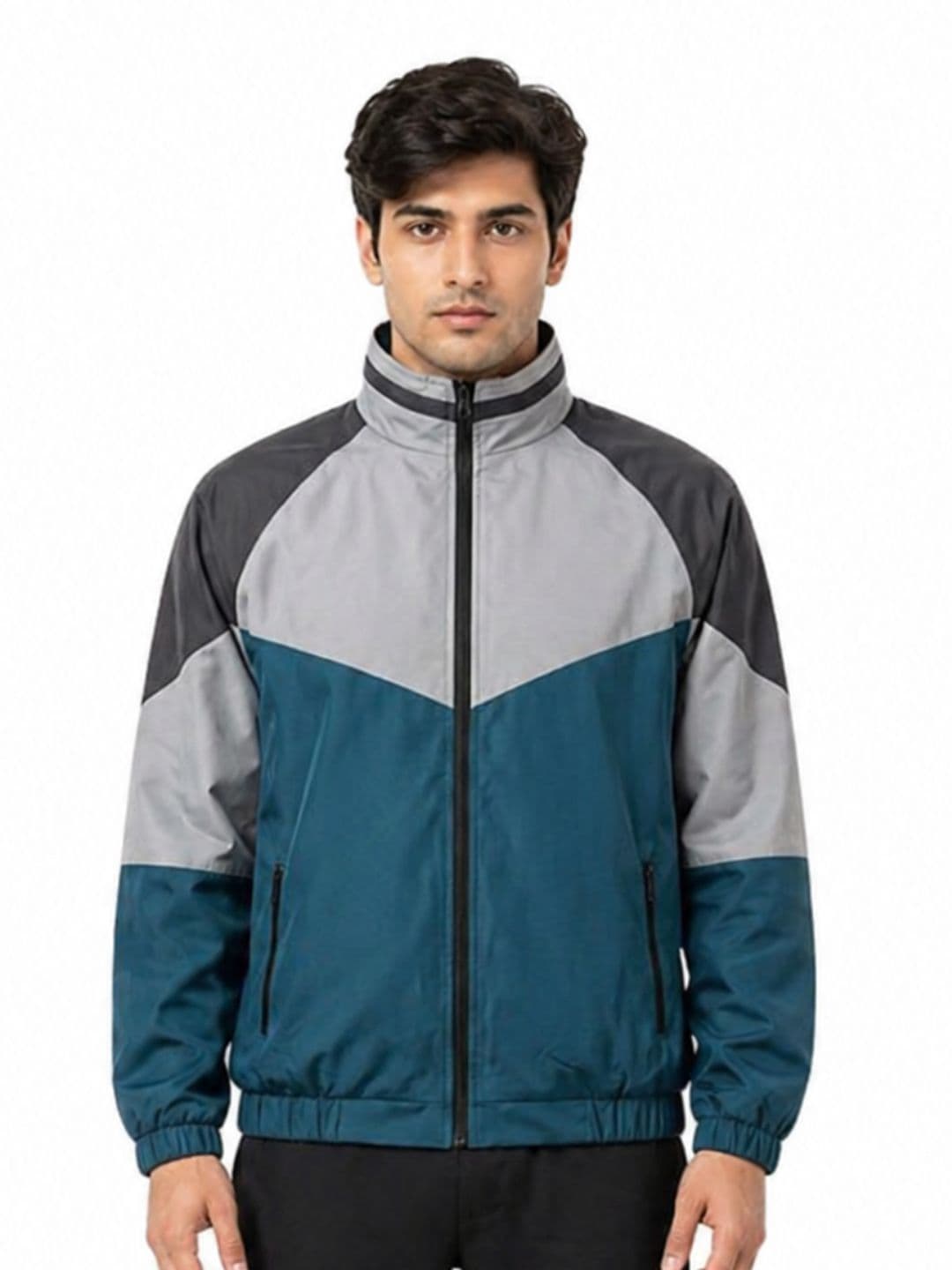 CARABA Men Colourblocked Lightweight Running Sporty Jacket - view 1