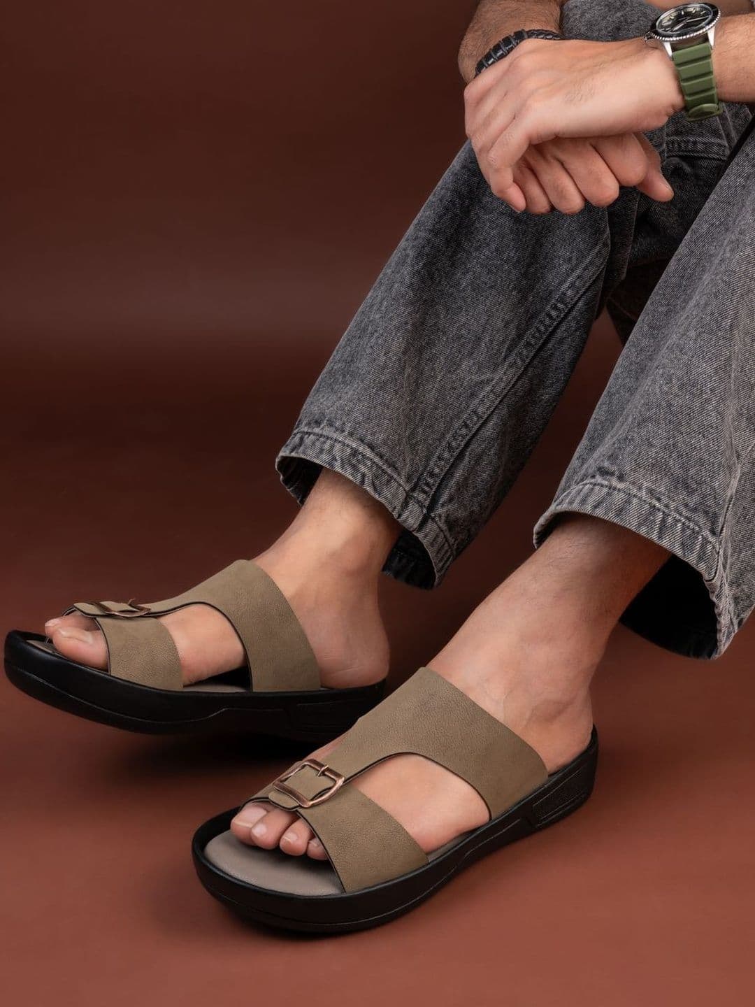 The Roadster Lifestyle Co Men Lightweight Slip-On Comfort Sandals - view 1