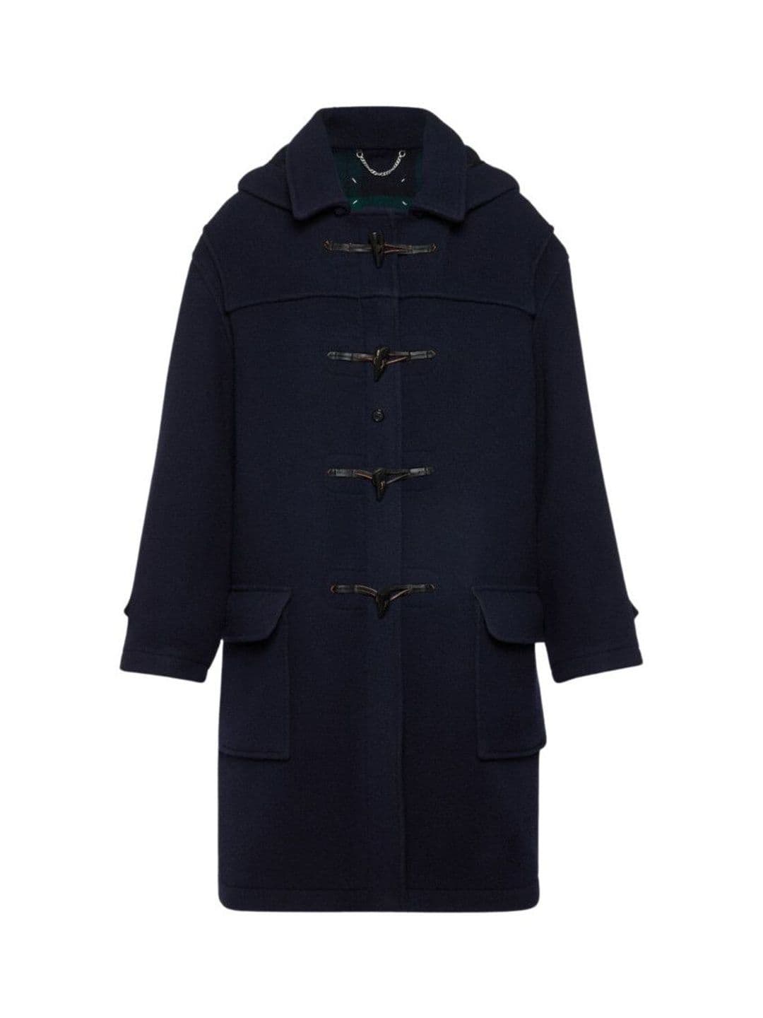 Maison Margiela Navy Blue Wool Coat - view 1