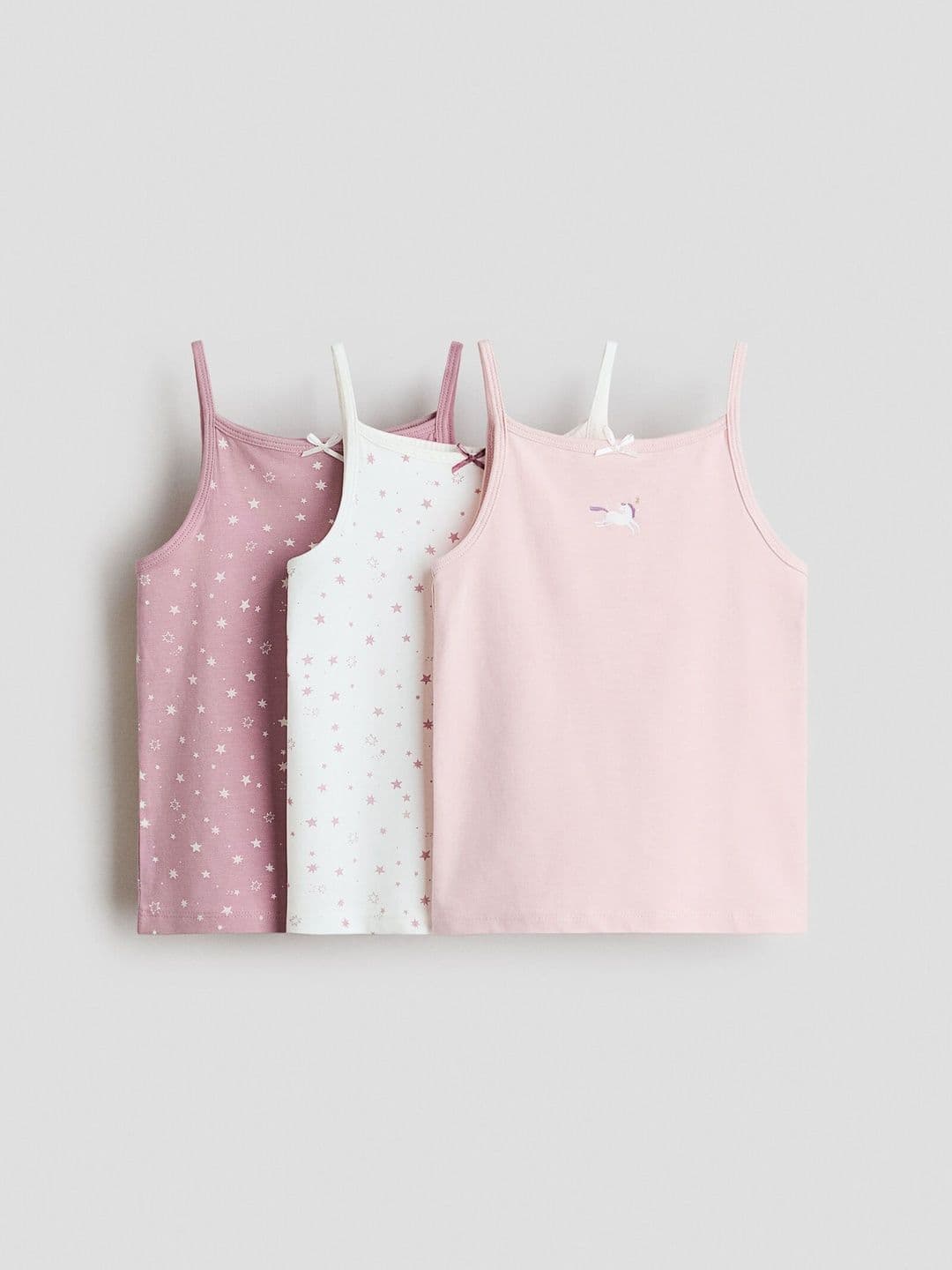 H&M 3-pack Cotton Strappy Tops - view 1