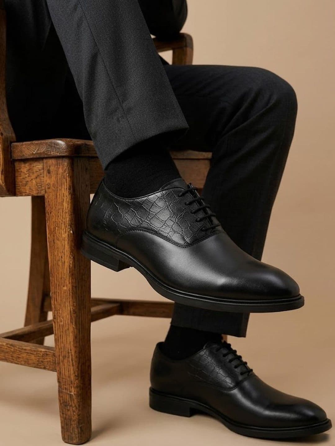 House of Pataudi Men Leather Formal Shoes - view 1