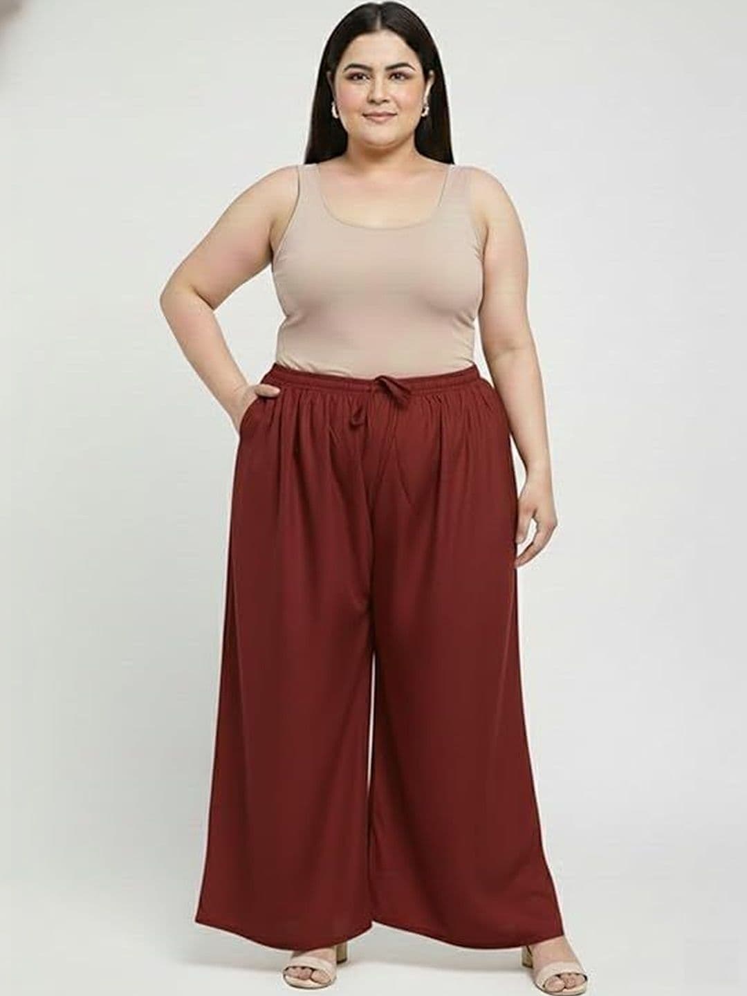 KGFONECLOTH Women Flared Knitted Ethnic Palazzos - view 1