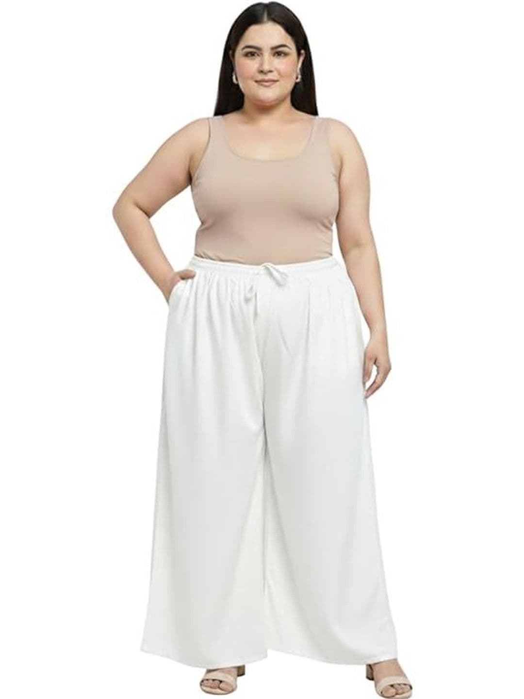 KGFONECLOTH Women Flared Knitted Ethnic Palazzos - view 1