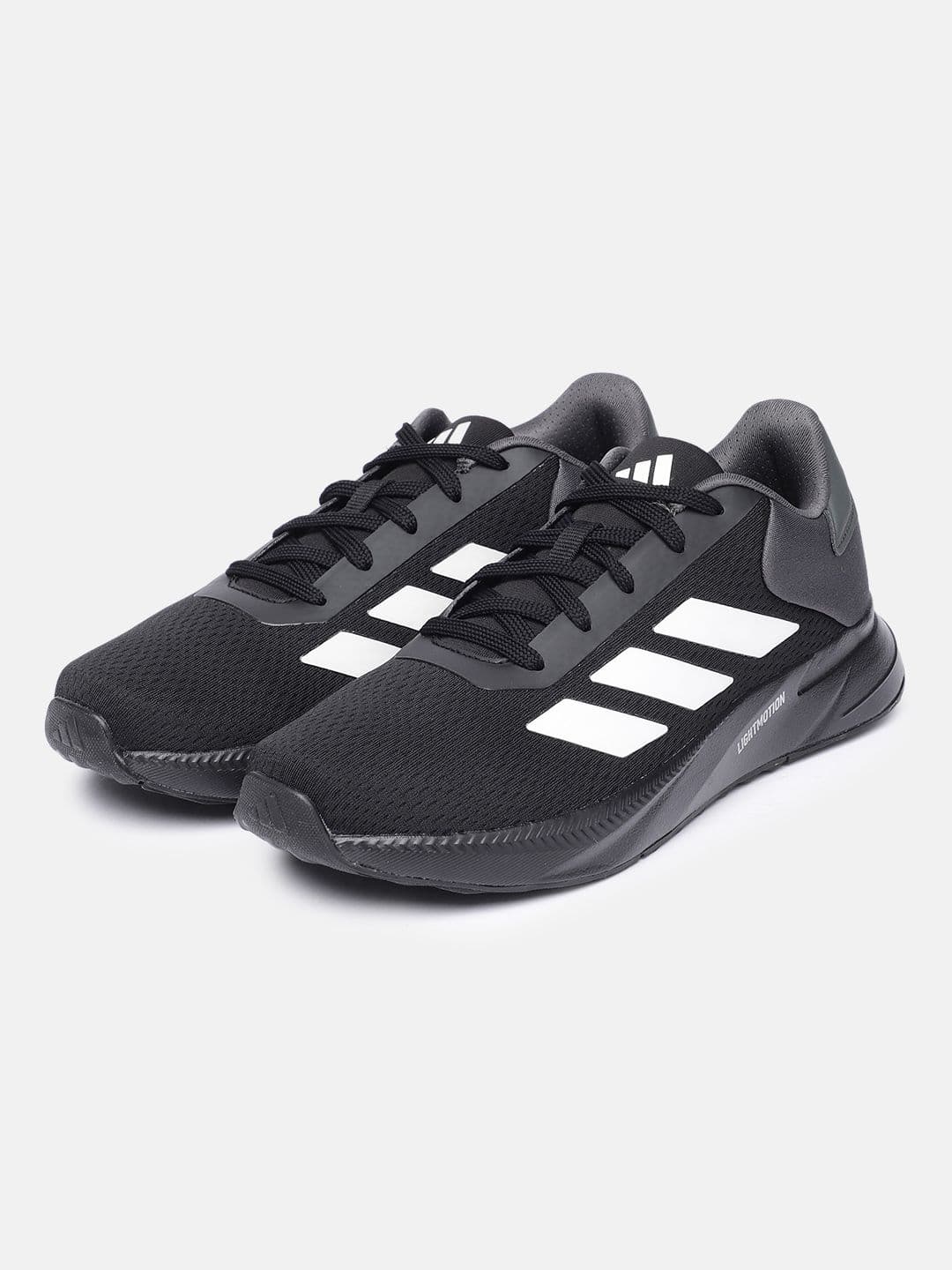 ADIDAS Men Black Striped Sports Shoes - view 1