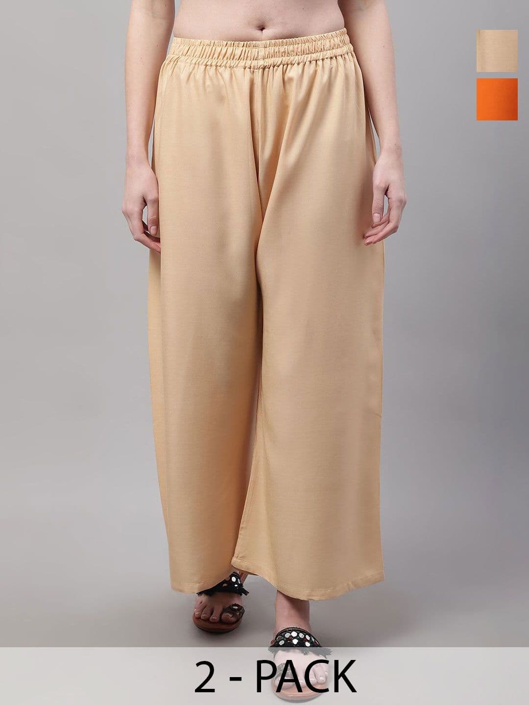 KALINI Women 2 Flared Ethnic Palazzos - view 1