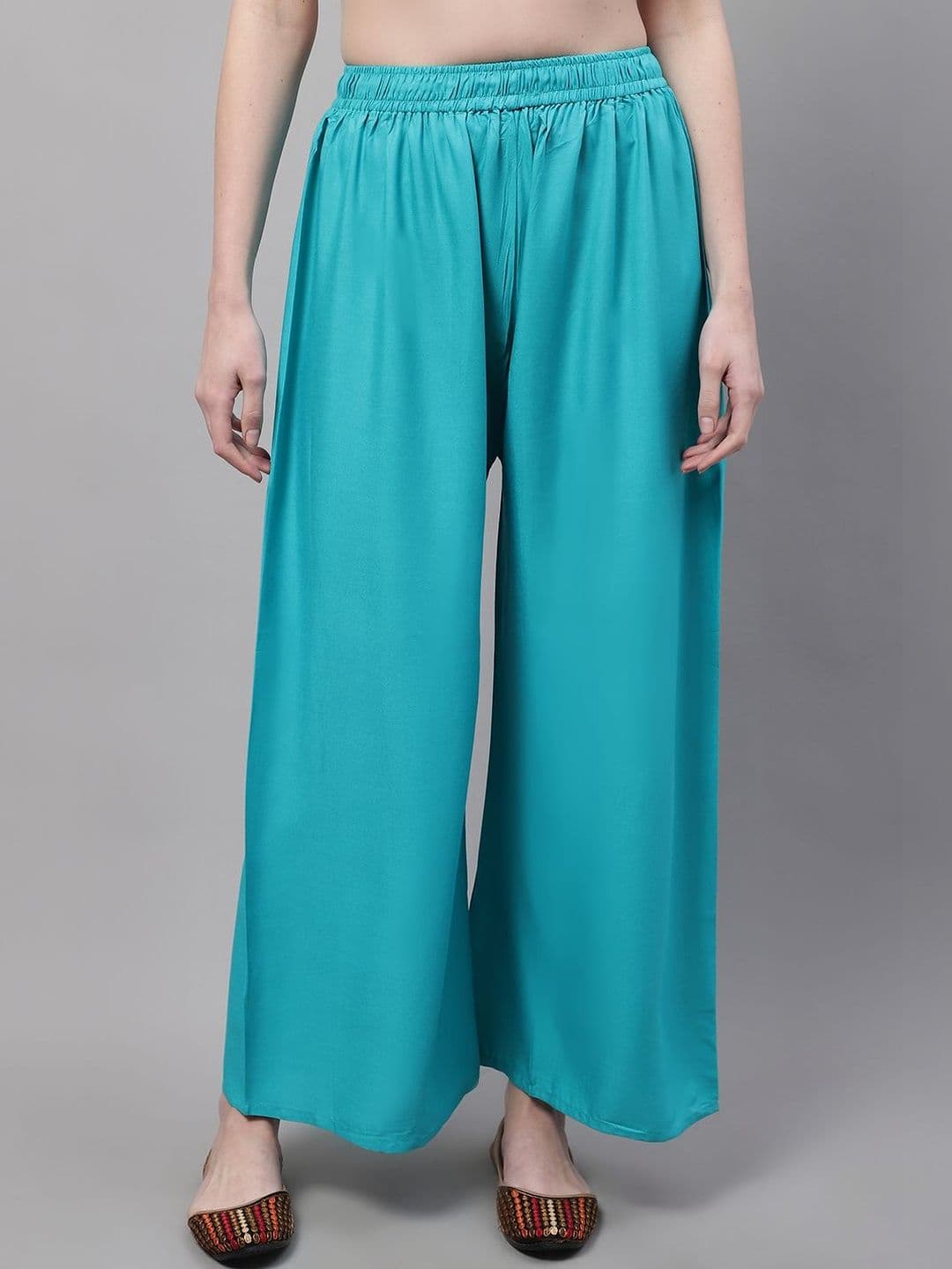 KALINI Women 2 Flared Ethnic Palazzos - view 1