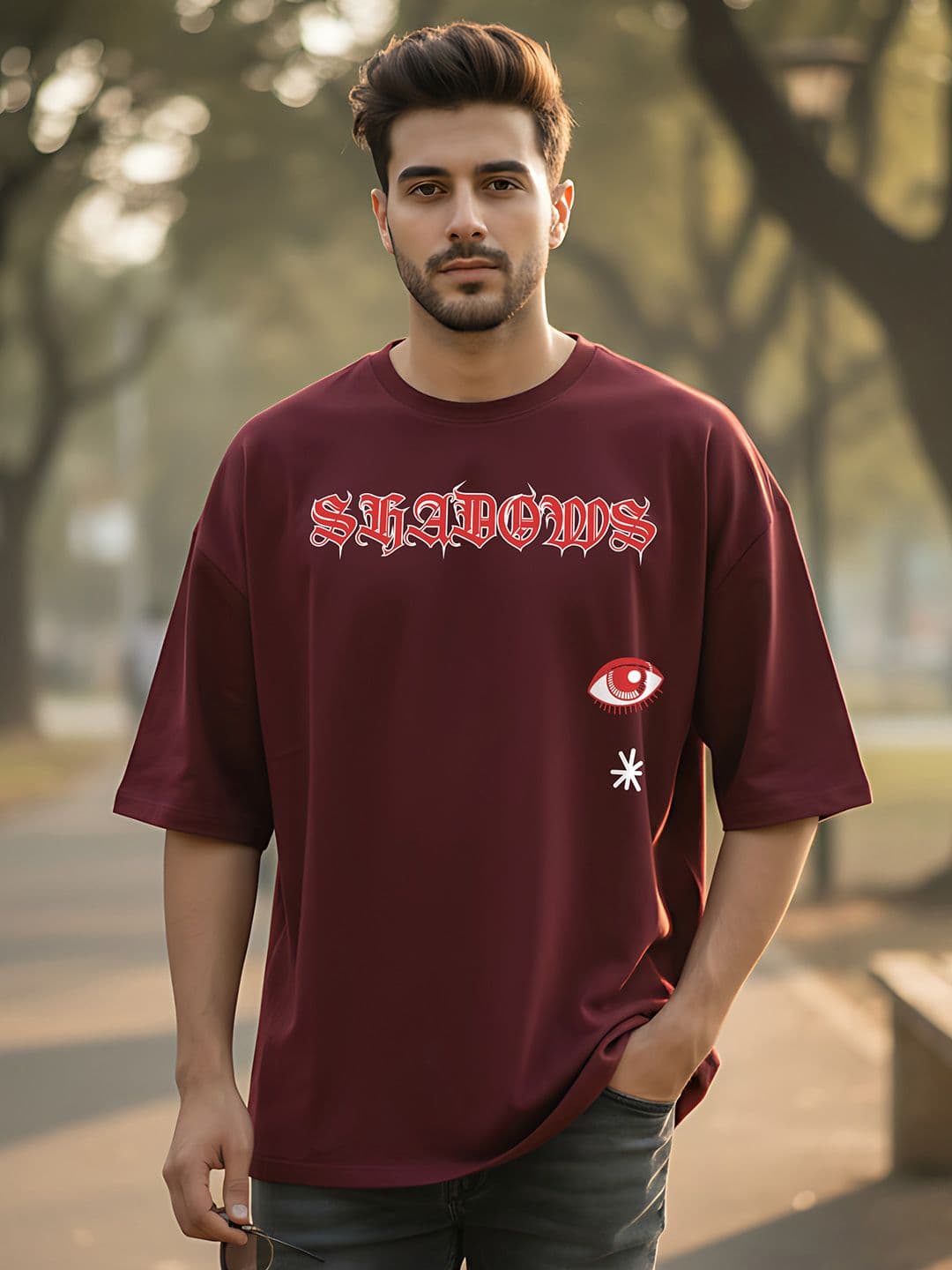 Kook N Keech Men Typography Printed Drop-Shoulder Sleeves T-shirt - view 1