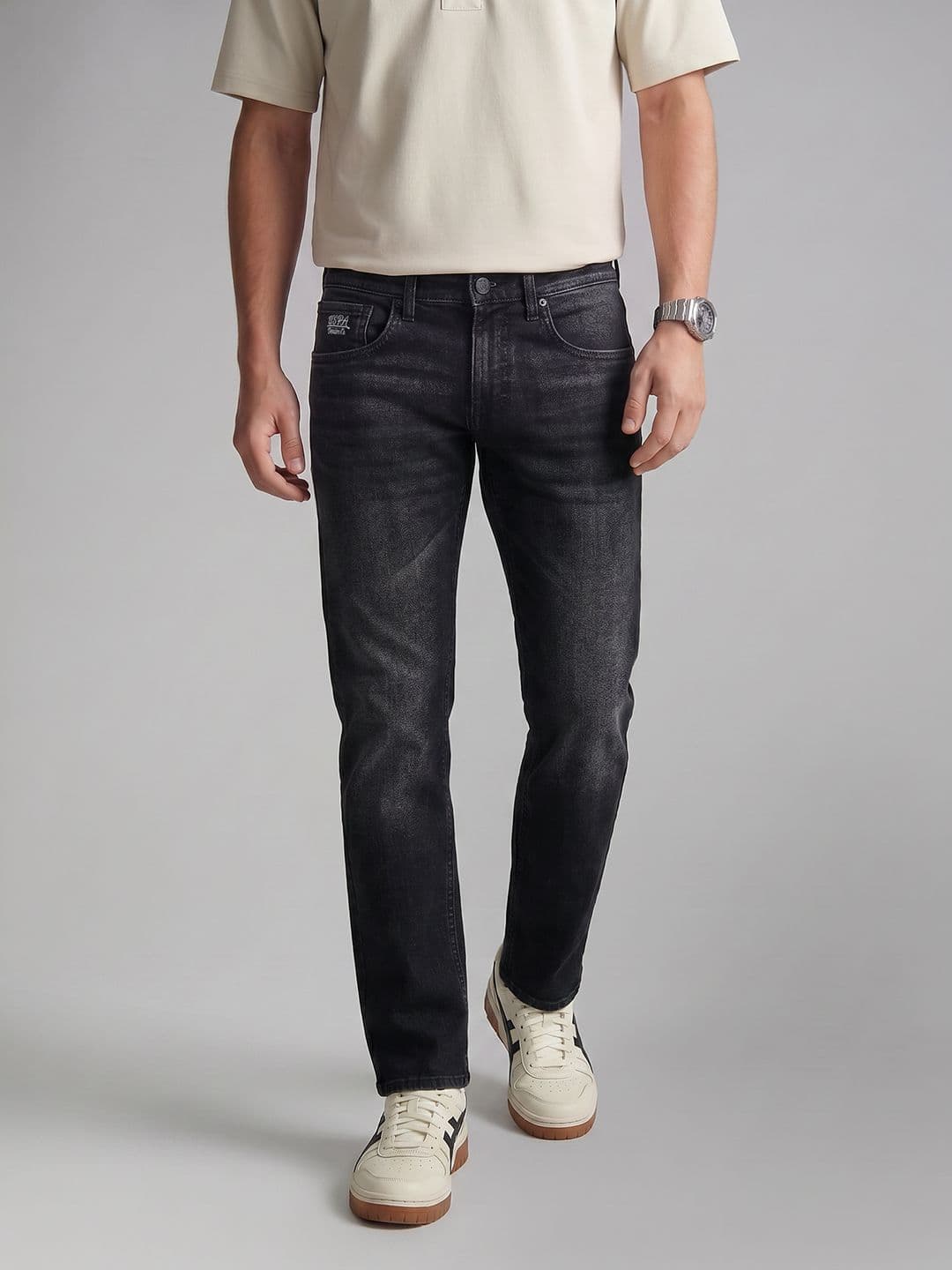 U.S. Polo Assn. Denim Co. Men Brandon Slim Tapered Stretchable Jeans - view 1