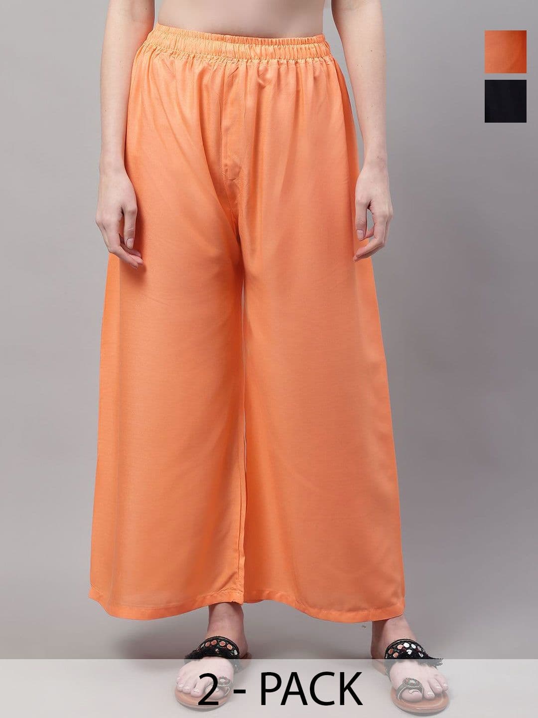 KALINI Women 2 Flared Ethnic Palazzos - view 1