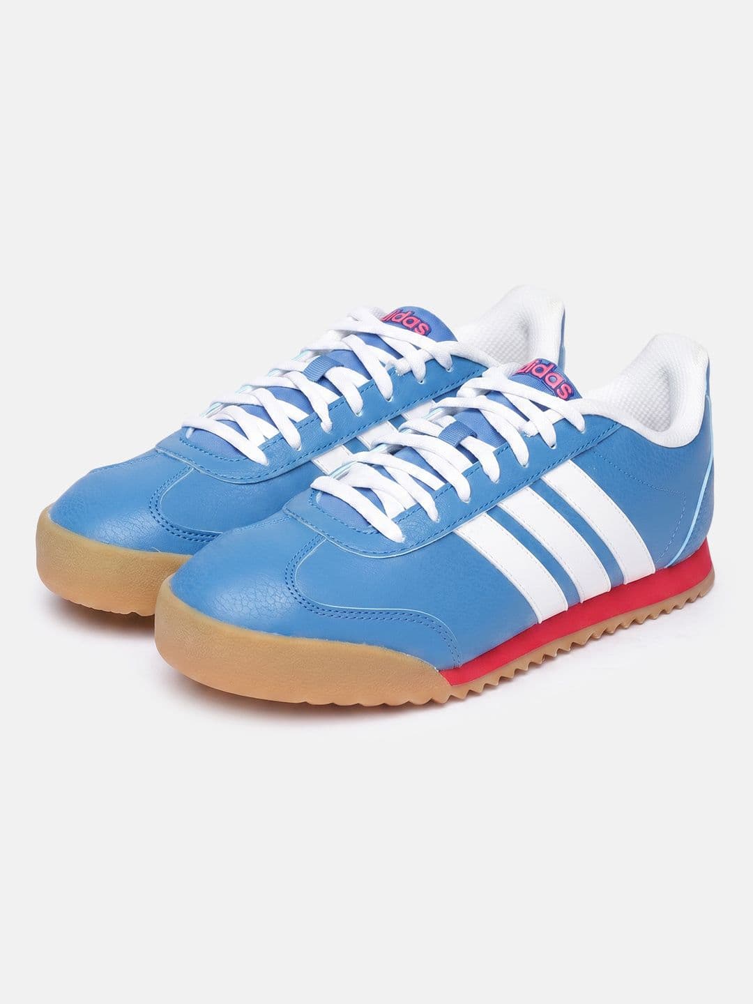 ADIDAS Men Blue Striped Sports Shoes - view 1