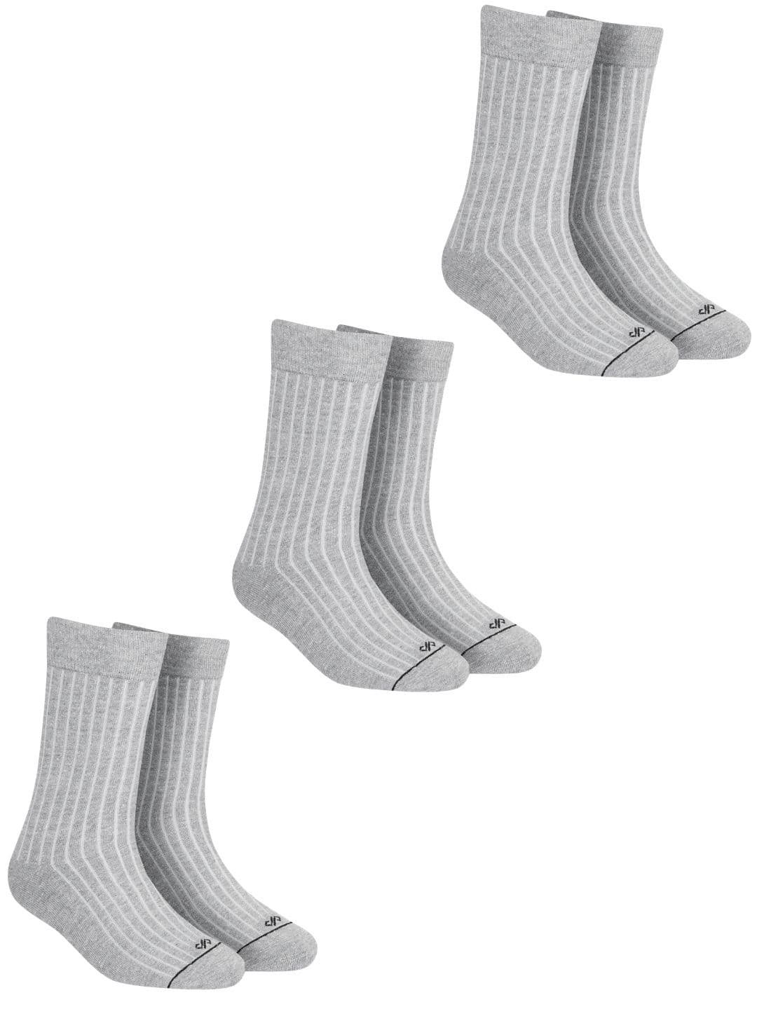 Dynamocks Unisex Pack of 3 Solid Calf-Length Socks - view 1