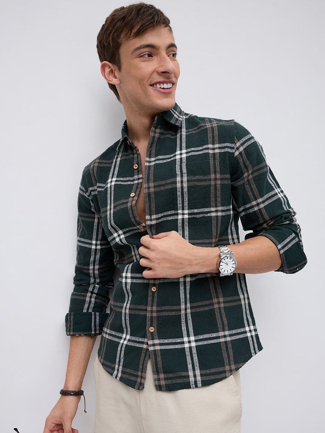VASTRADO The Aesthetic Old Money Checked Shirt - view 1