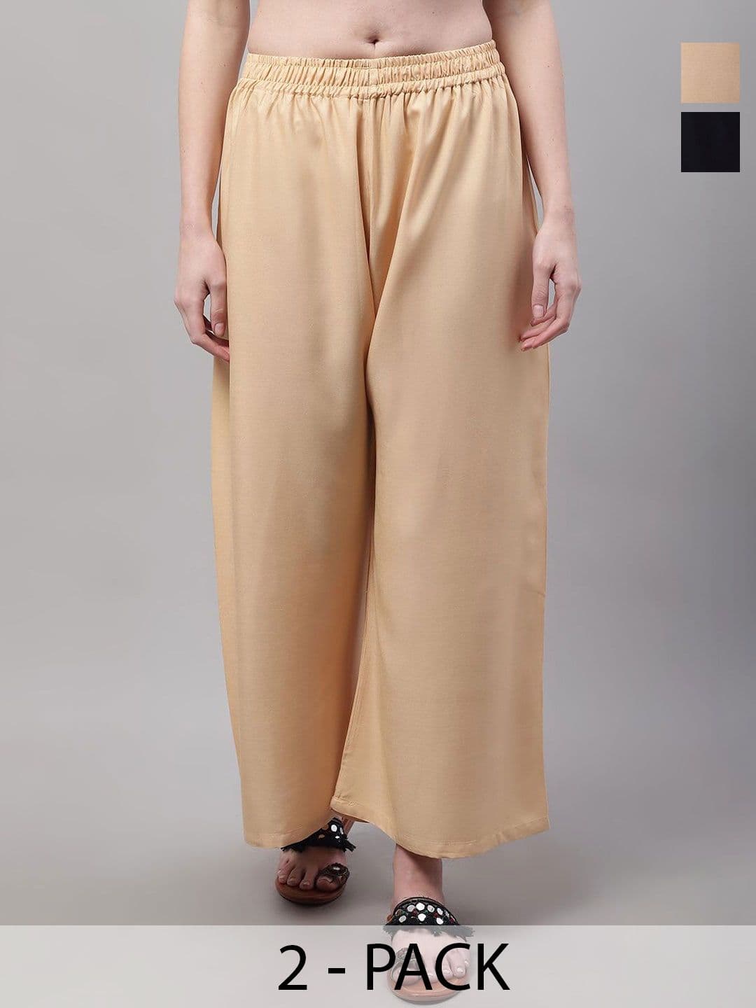 KALINI Women 2 Flared Ethnic Palazzos - view 1