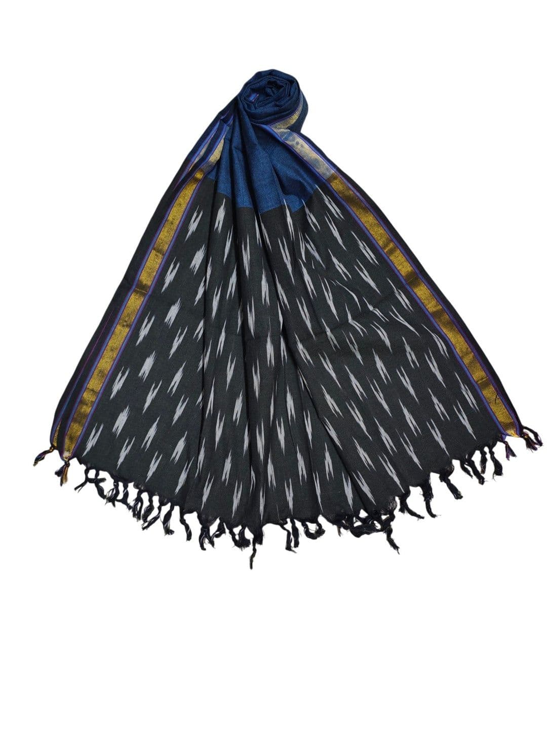 ivikta Ethnic Motifs Printed Pure Cotton Ikat Dupatta - view 1