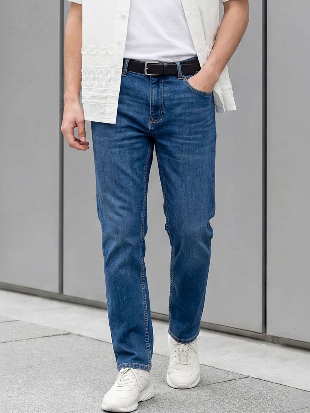Snitch Indigo Mid-Rise Slim Fit Jeans - view 1