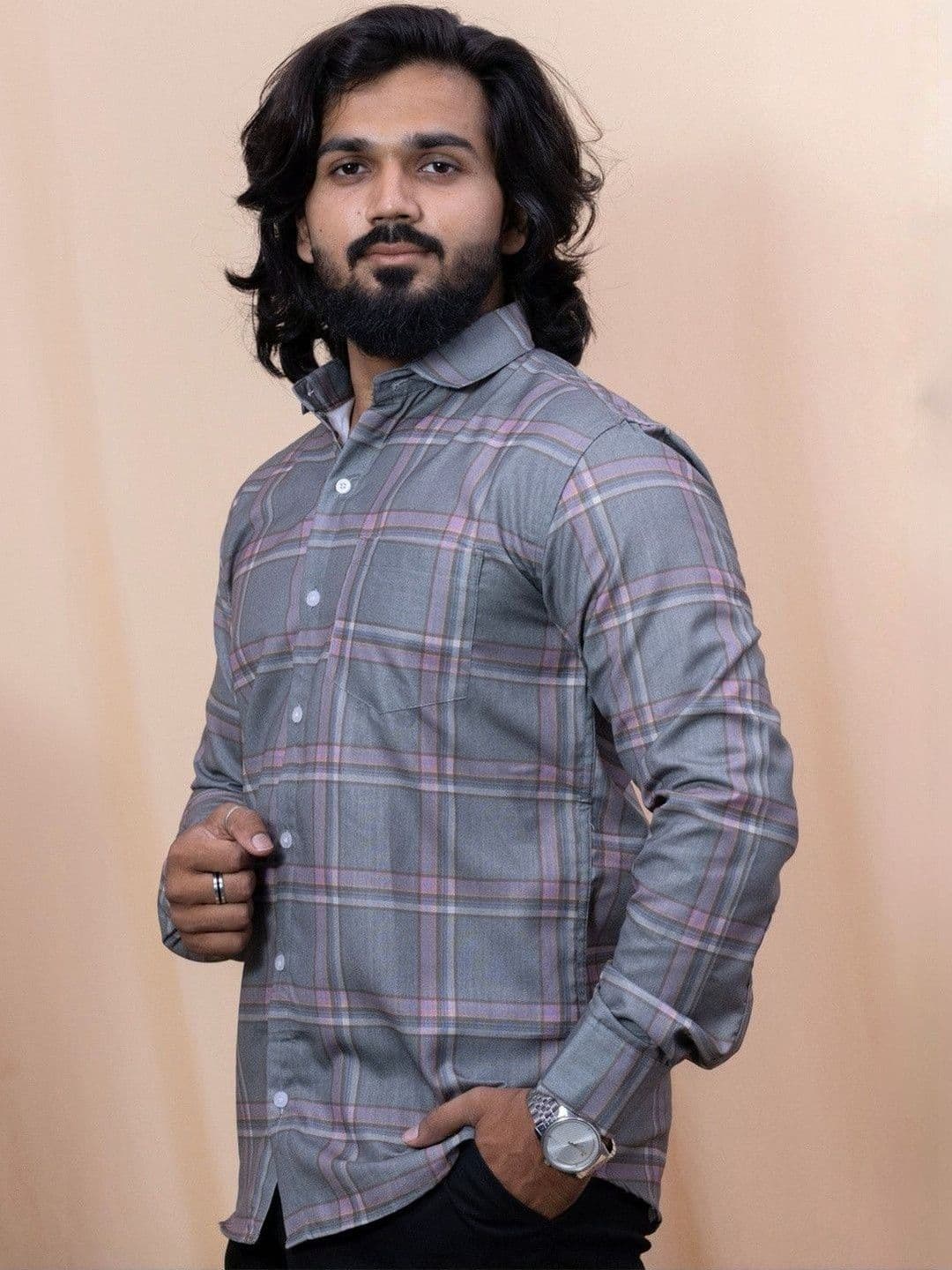 Exotica Style Men Comfort Striped Casual Shirt - view 1