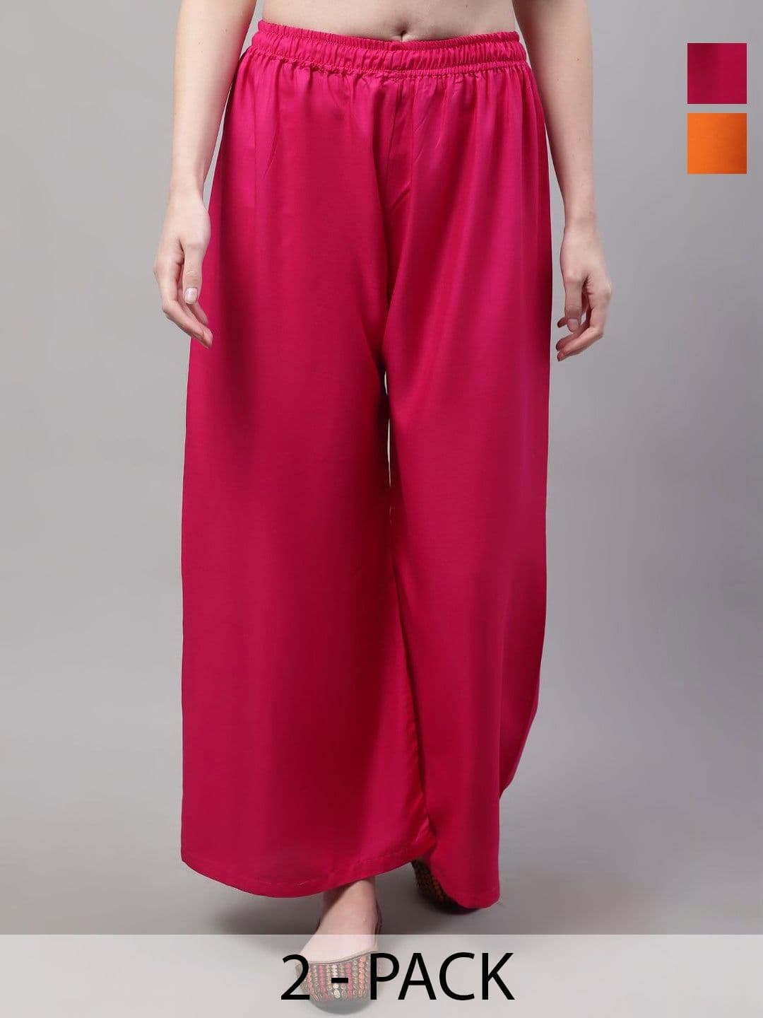 KALINI Women 2 Flared Ethnic Palazzos - view 1