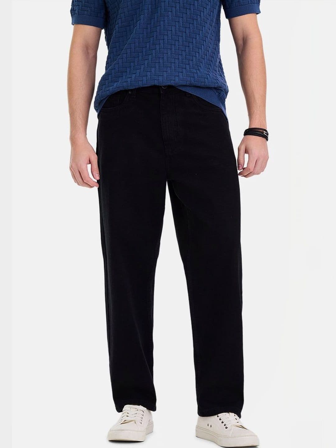 Snitch Black Mid-Rise Baggy Jeans - view 1