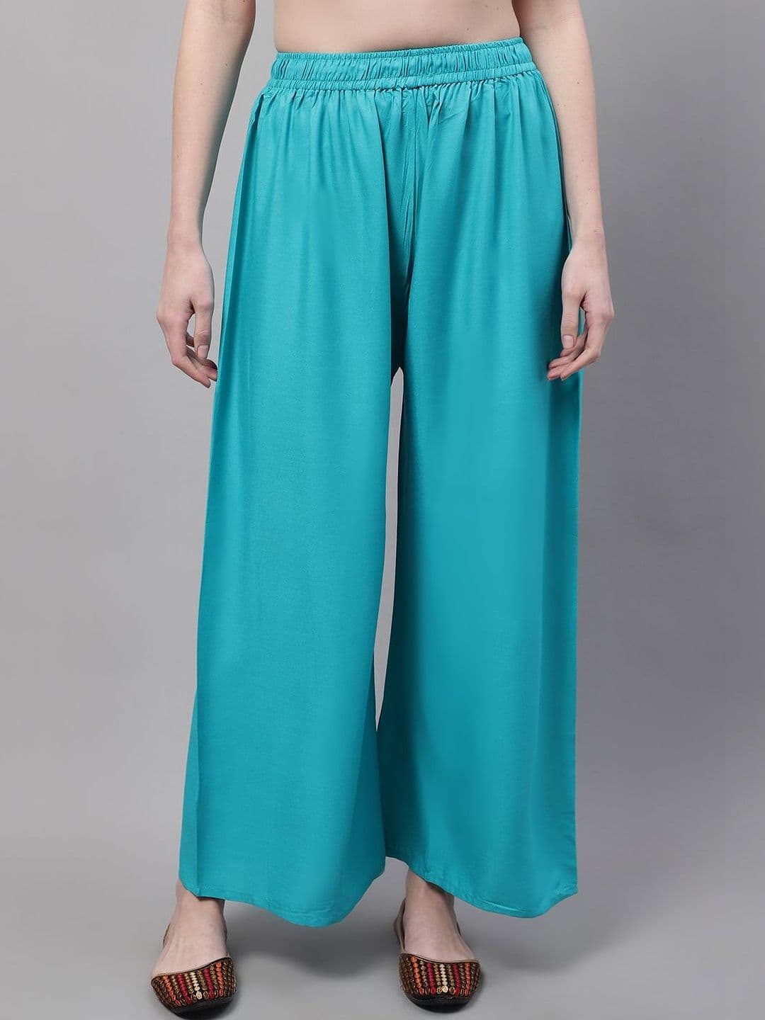 KALINI Women 2 Flared Ethnic Palazzos - view 1