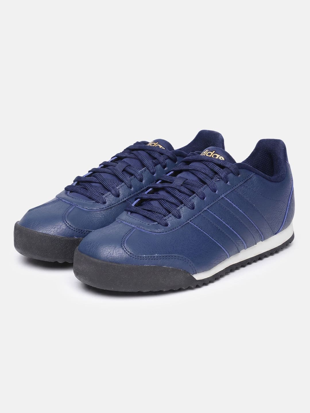ADIDAS Men Blue Striped Sports Shoes - view 1