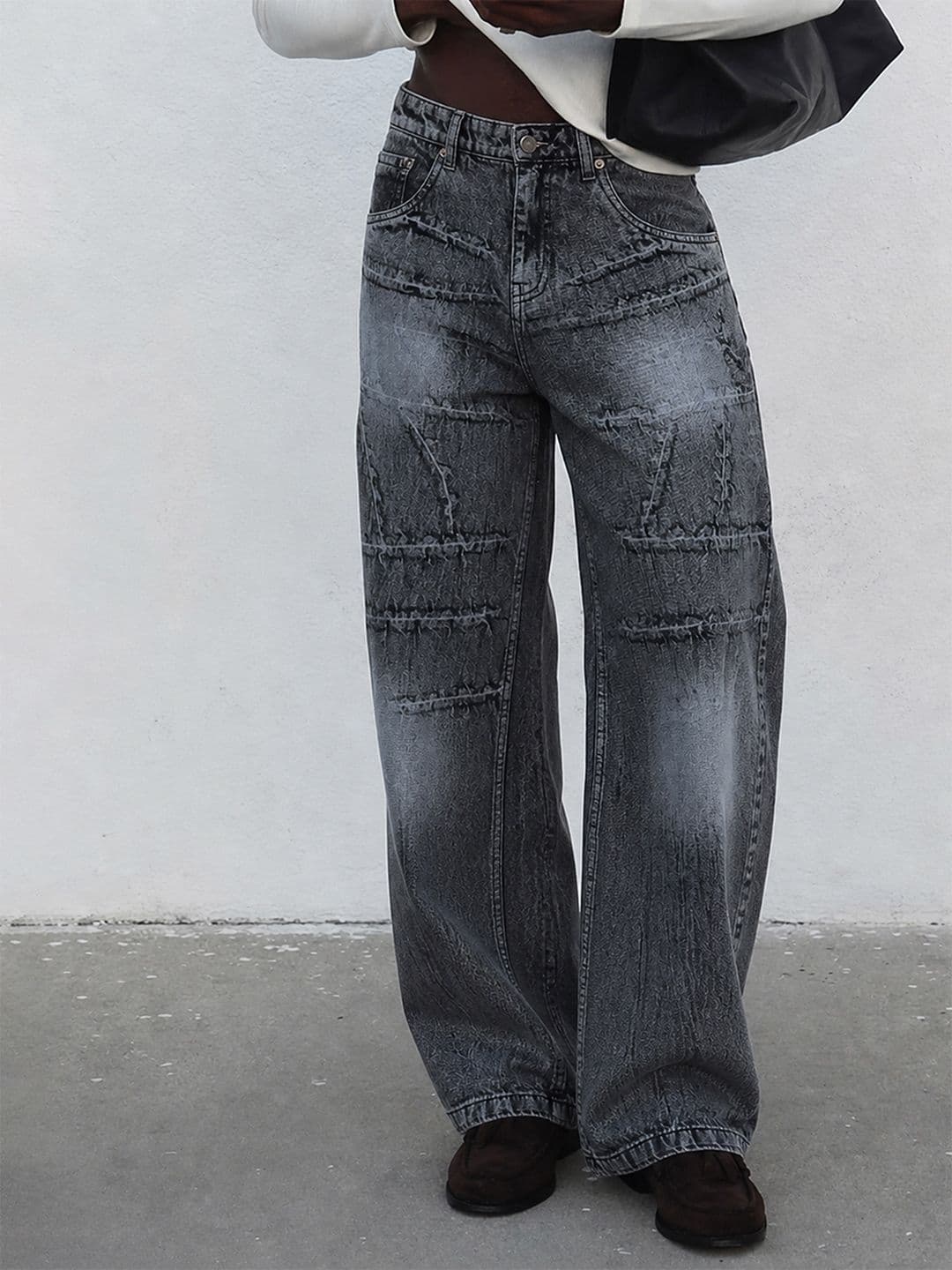 MASCLN SASSAFRAS Men Mid-Rise Light Fade Bleached Cotton Jeans - view 1
