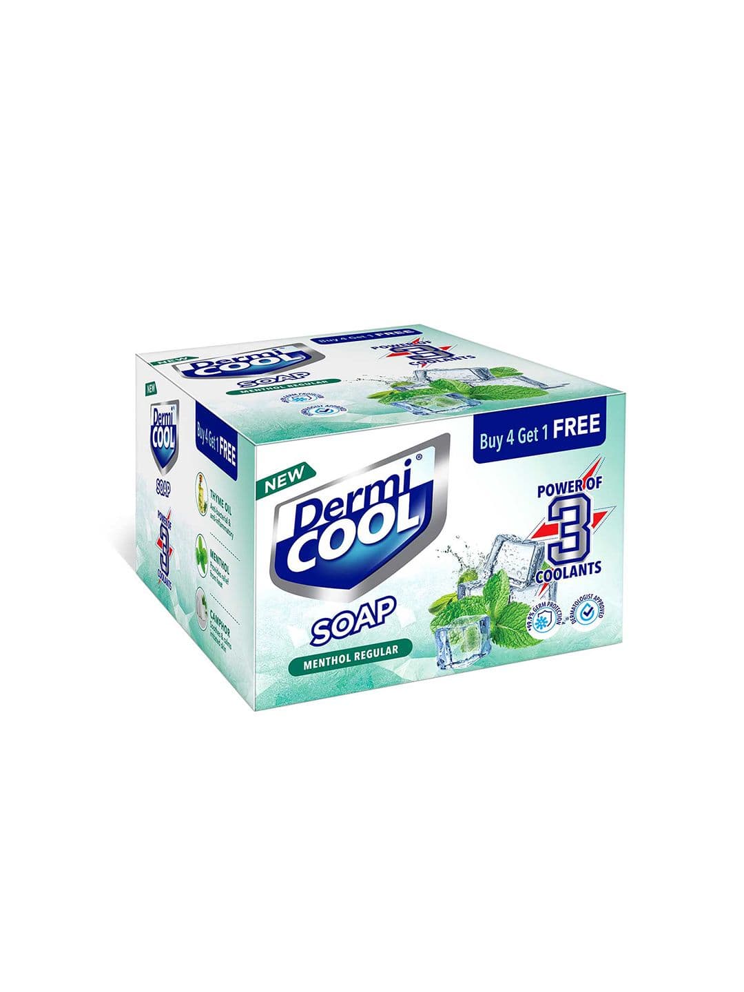 DermiCOOL Set of 5 Soap with The Power Of 3 Coolants - 125 g each - view 1