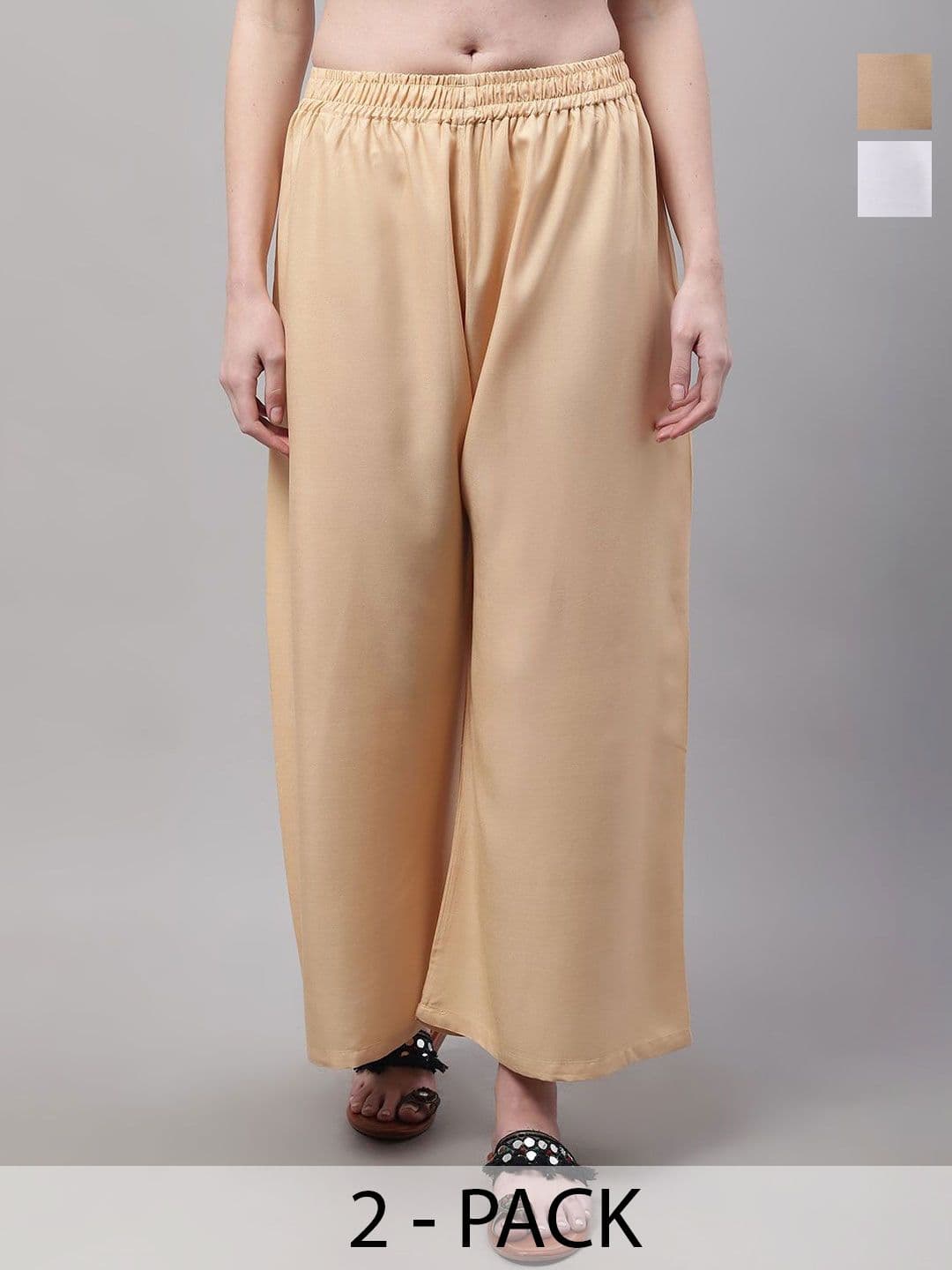 KALINI Women 2 Flared Ethnic Palazzos - view 1