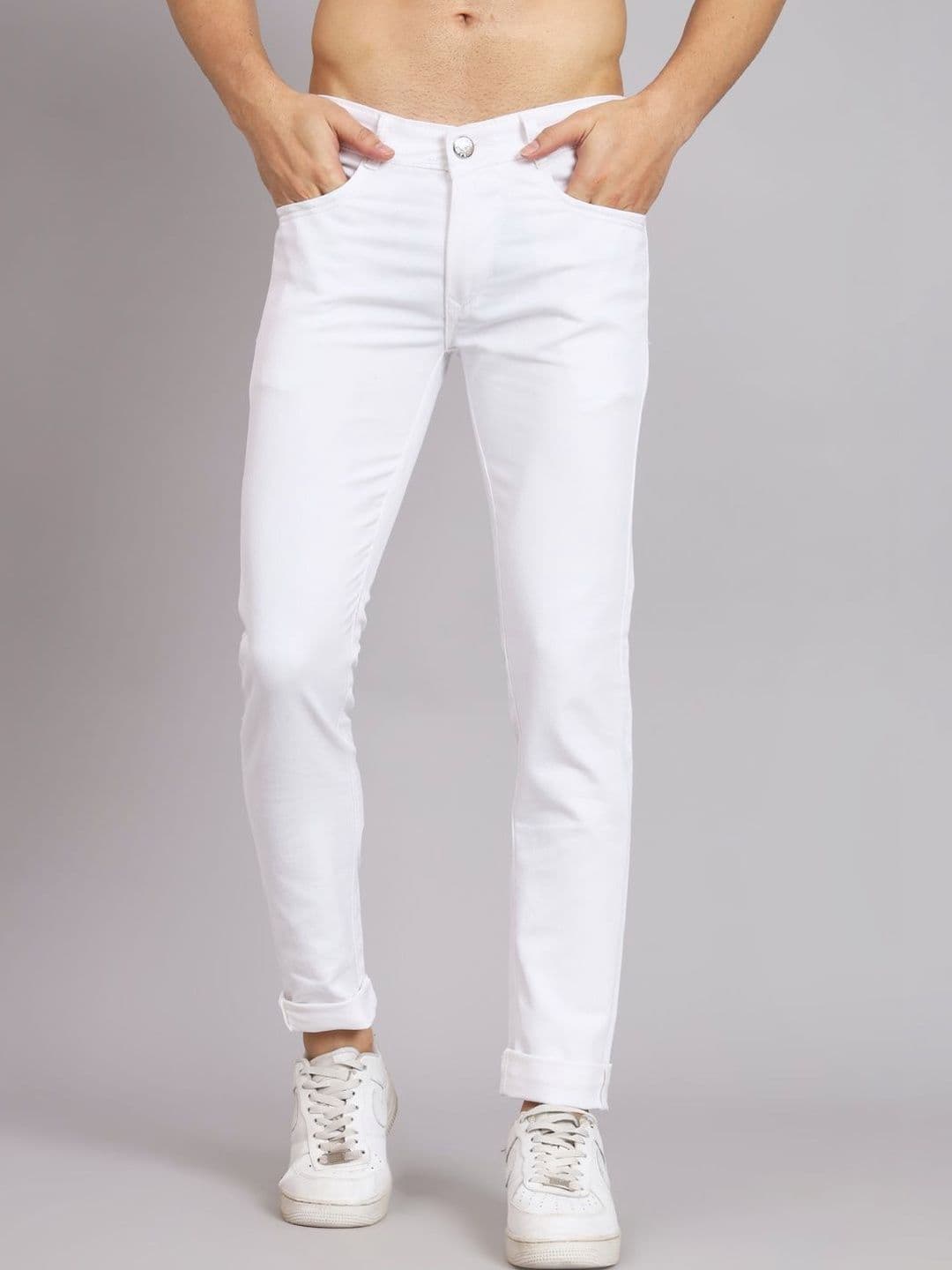 HERE&NOW Men Classic Relaxed Fit Mid-Rise Stretchable Jeans - view 1