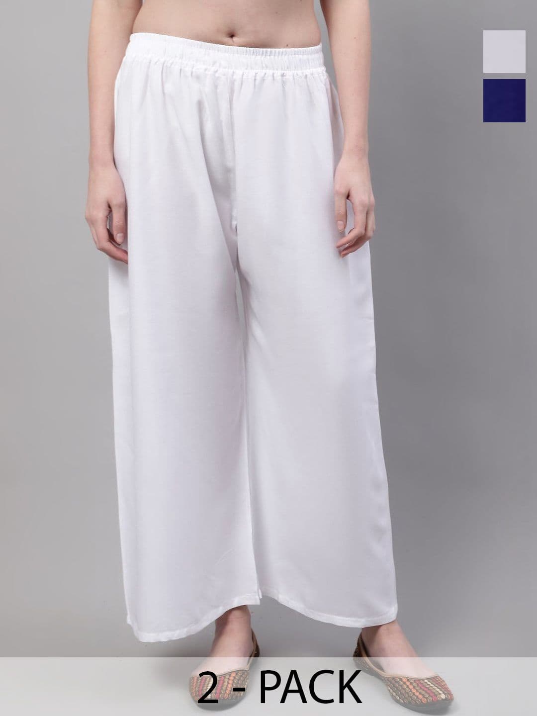 KALINI Women 2 Flared Ethnic Palazzos - view 1