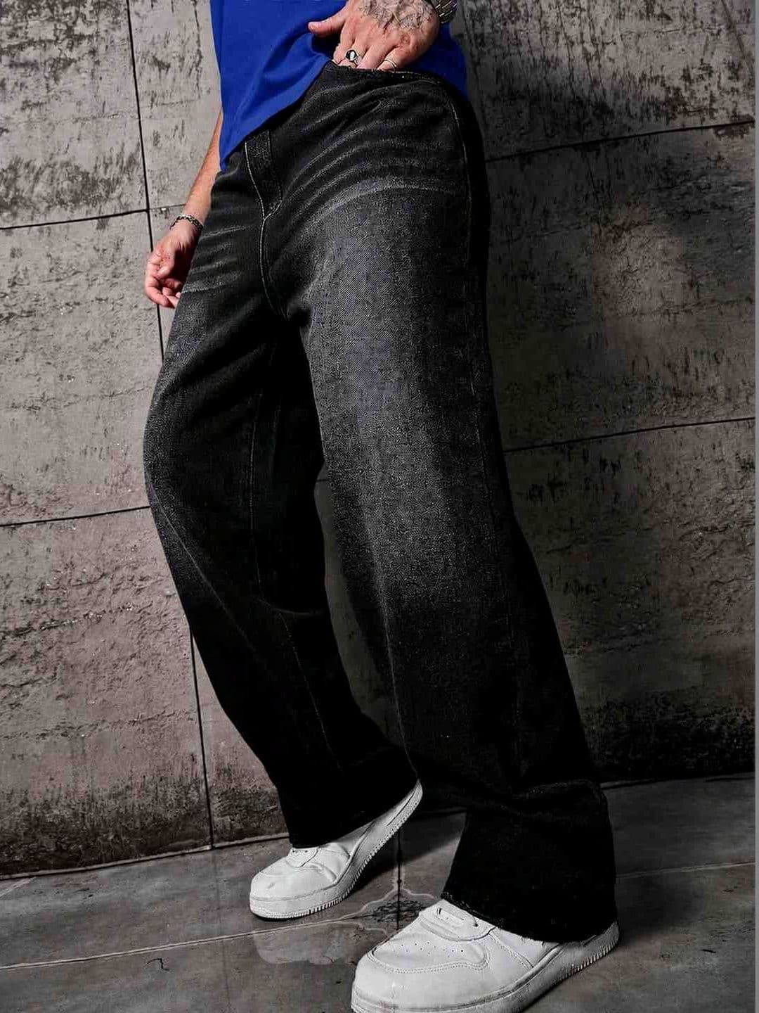 PINKLIT Men Straight Fit Mid-Rise Light Fade Jeans - view 1