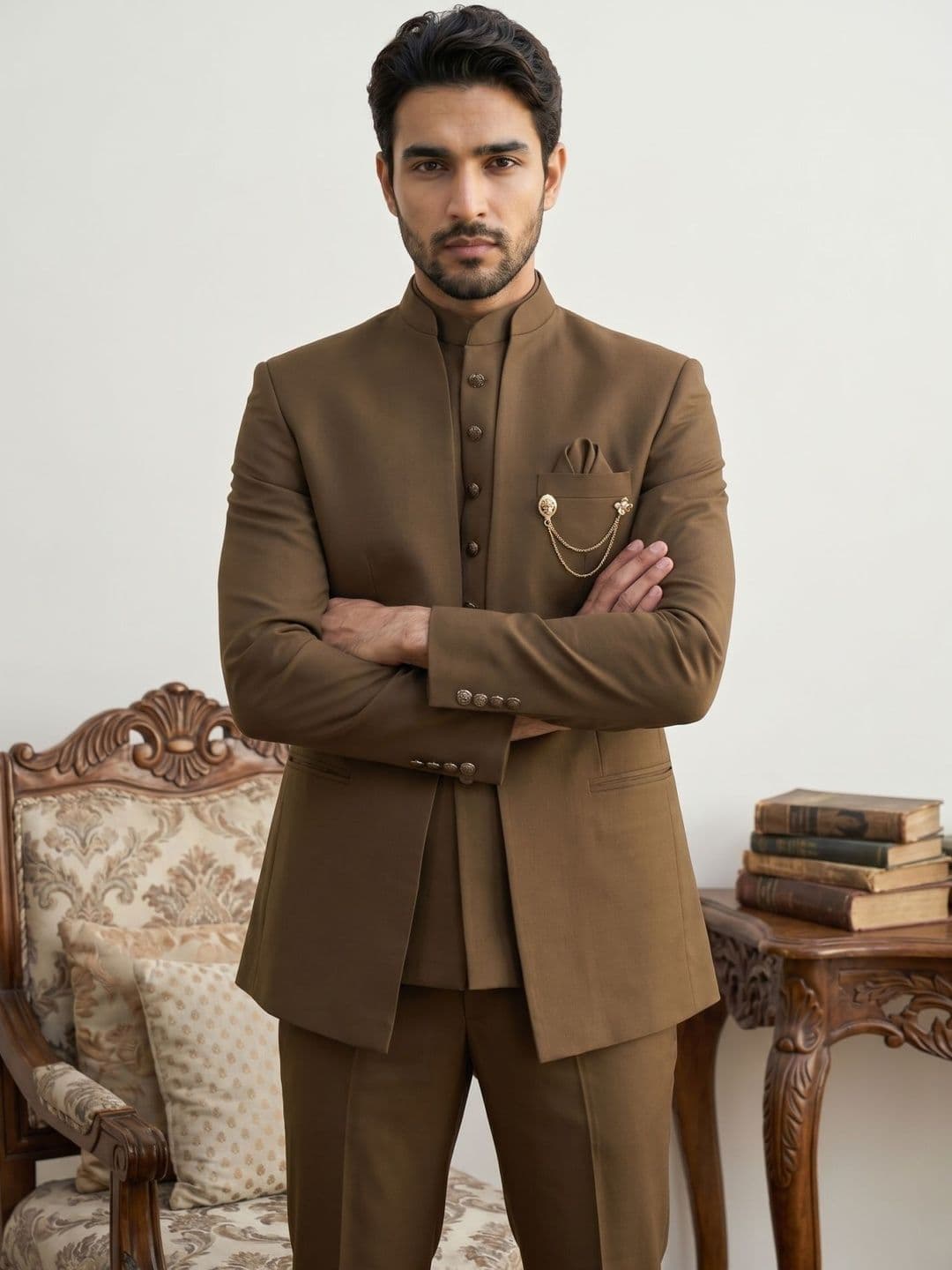 Jompers Mandarin Collar Sherwani