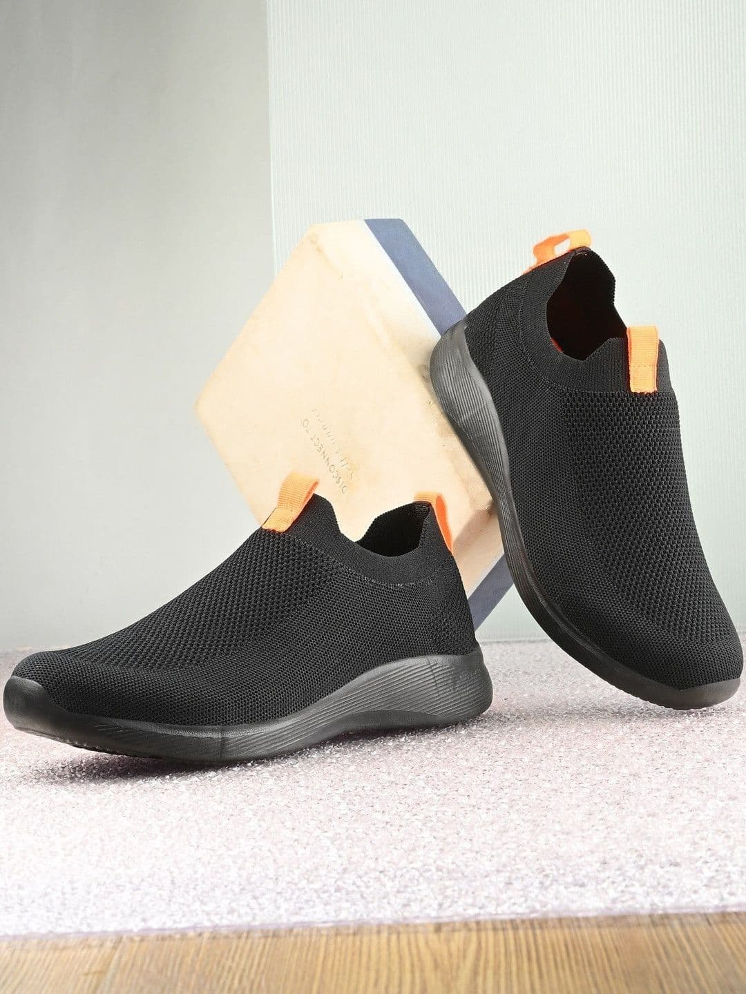Roadster Men Black Solid Slip-On Shoes - view 1