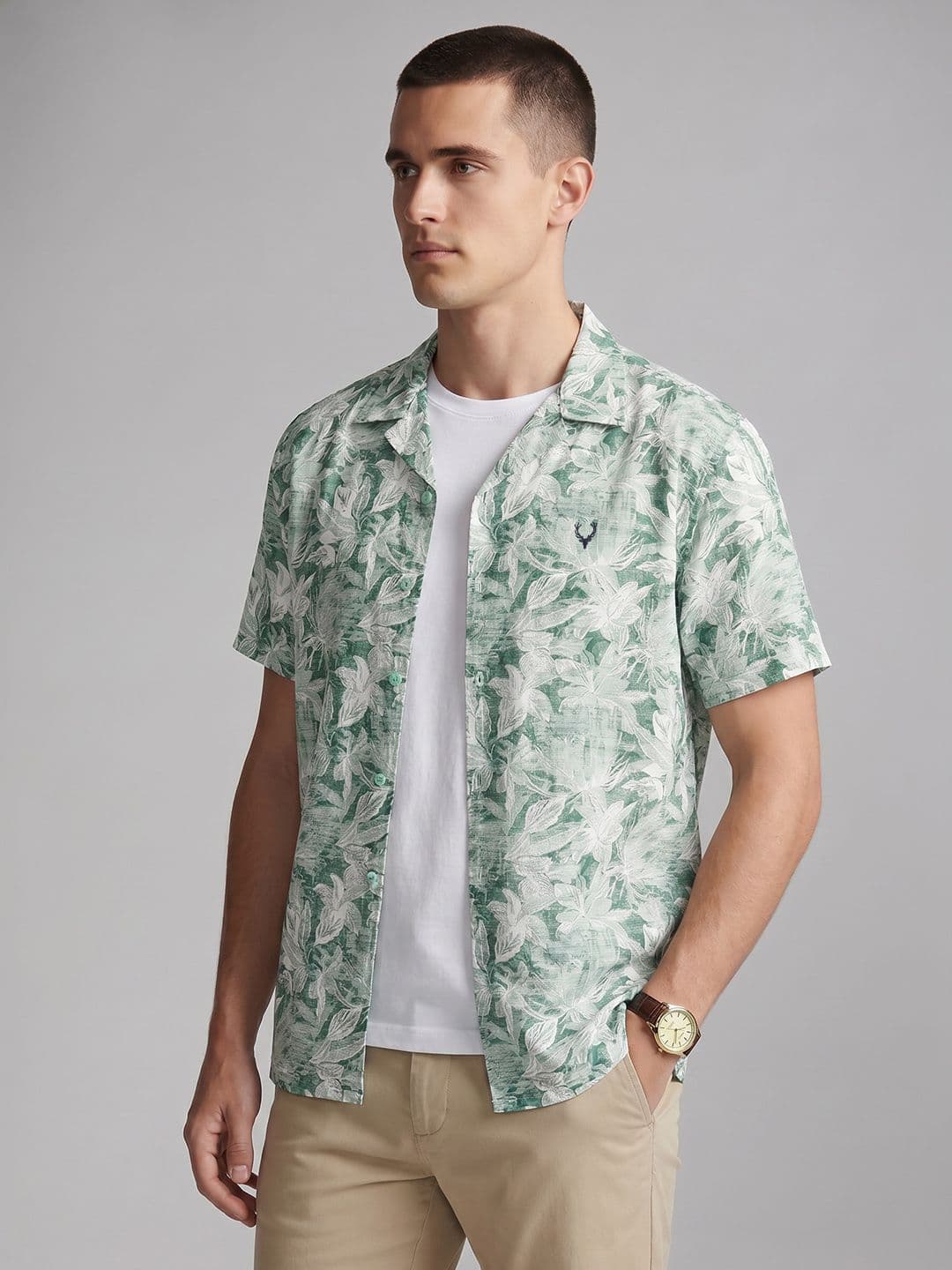 Allen Solly Relaxed Fit Tropical Printed Casual Shirt - view 1